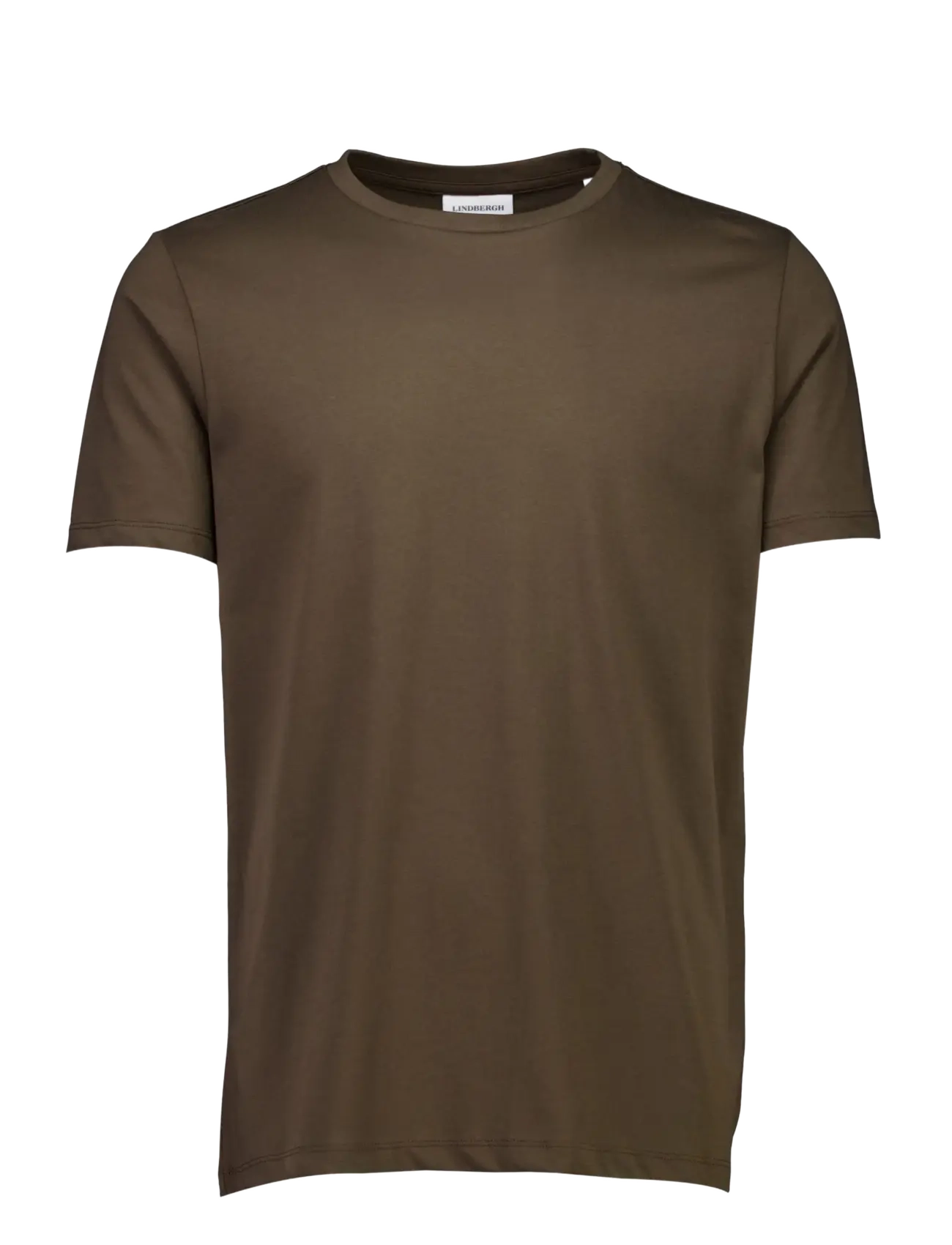 Lindbergh Basic tee S/S - Kortærmede T-shirts - DK BROWN / brown