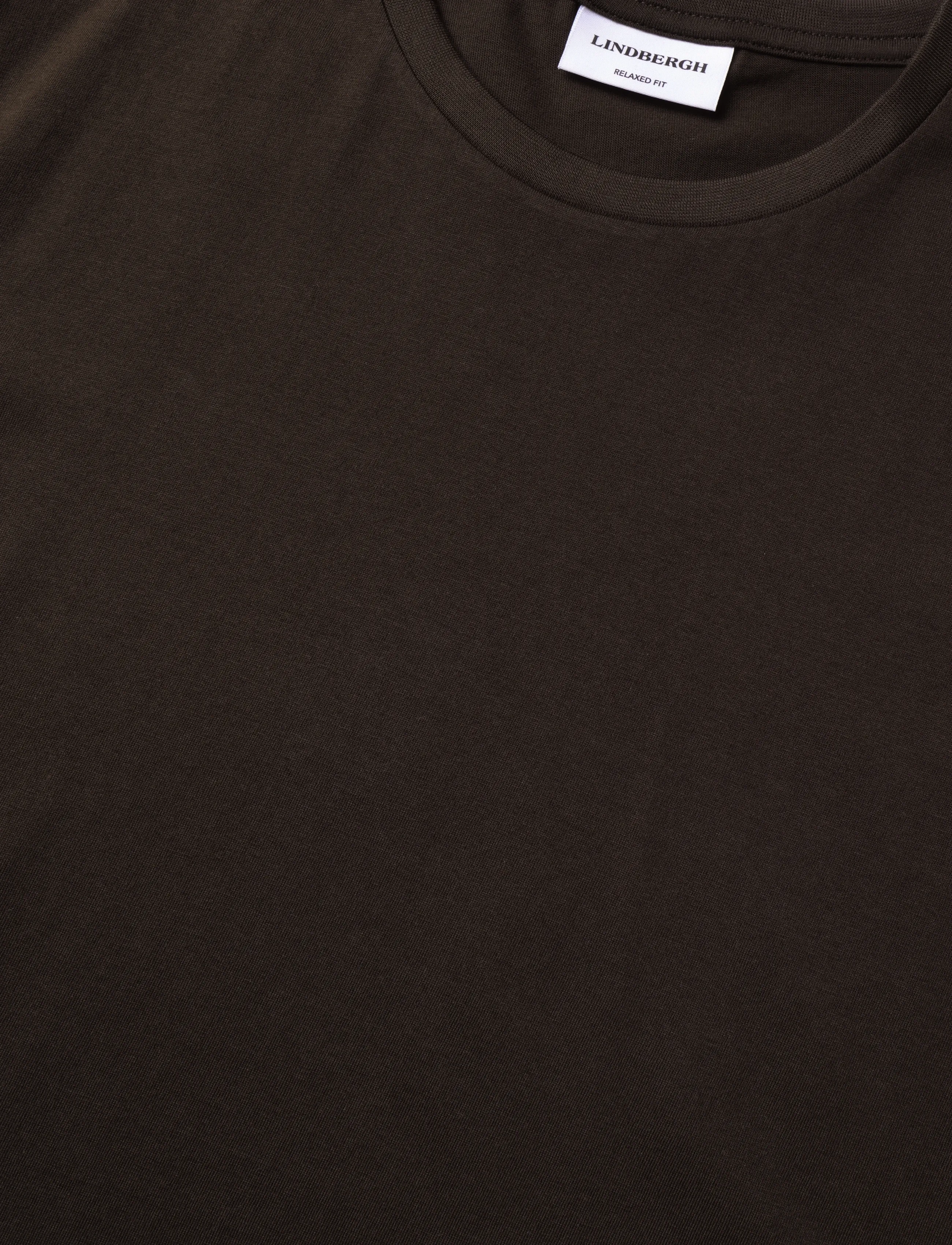 Lindbergh - Basic tee S/S - kortærmede t-shirts - dk brown - 2