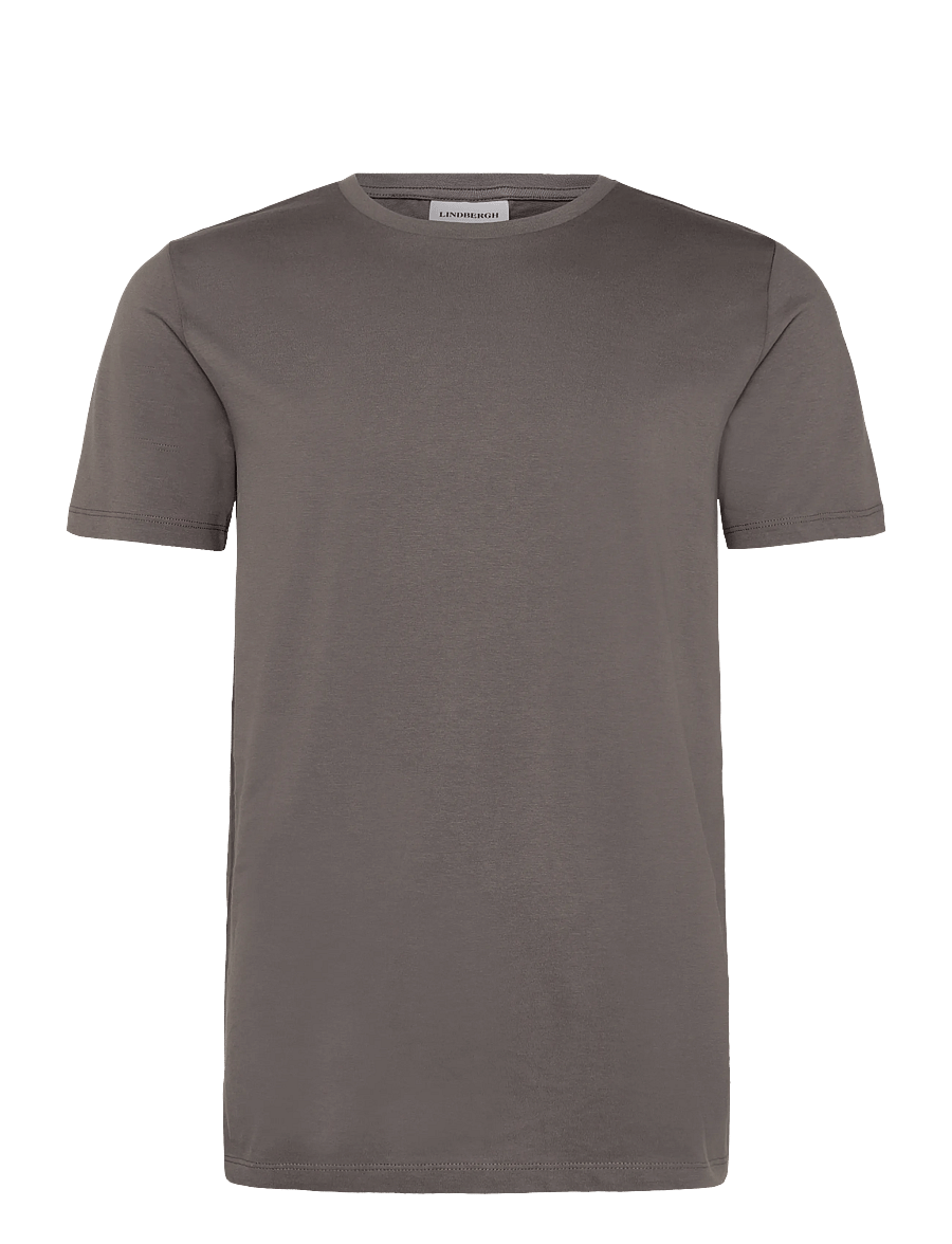 Lindbergh - Basic tee S/S - kurzärmelige t-shirts - grey dusk - 1