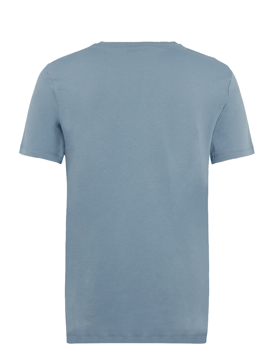 Lindbergh - Basic tee S/S - kurzärmelige t-shirts - mid blue - 2