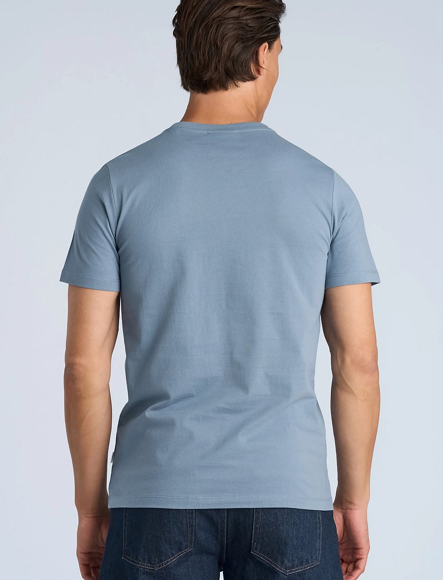 Lindbergh - Basic tee S/S - lühikeste varrukatega t-särgid - mid blue - 4