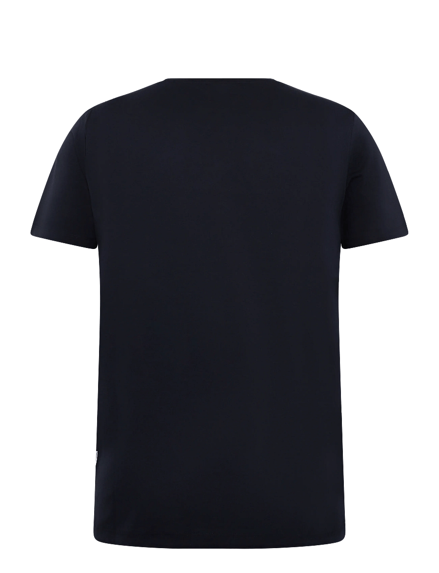 Lindbergh - Basic tee S/S - kortærmede t-shirts - navy 424 - 2