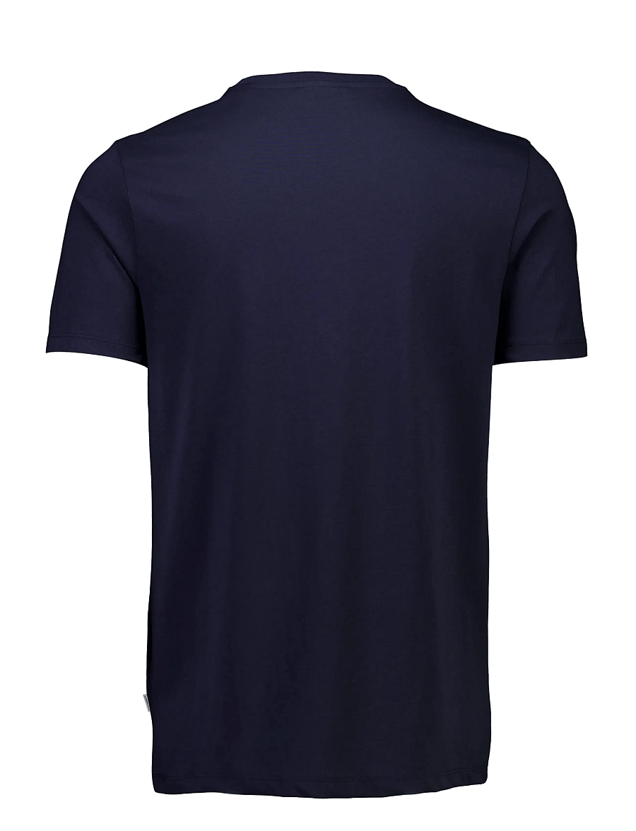 Lindbergh - Basic tee S/S - kurzärmelige t-shirts - navy 424 - 1