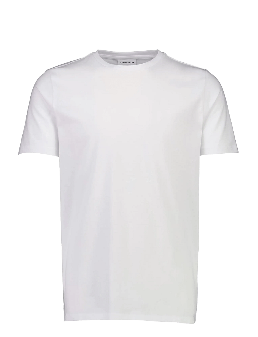 Lindbergh - Basic tee S/S - kurzärmelige t-shirts - white 424 - 1