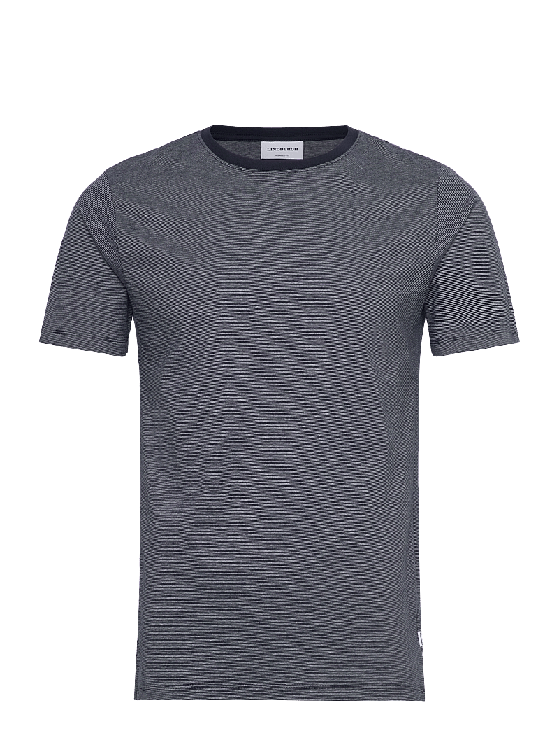 Lindbergh - Micro striped tee S/S - kurzärmelig - navy - 1