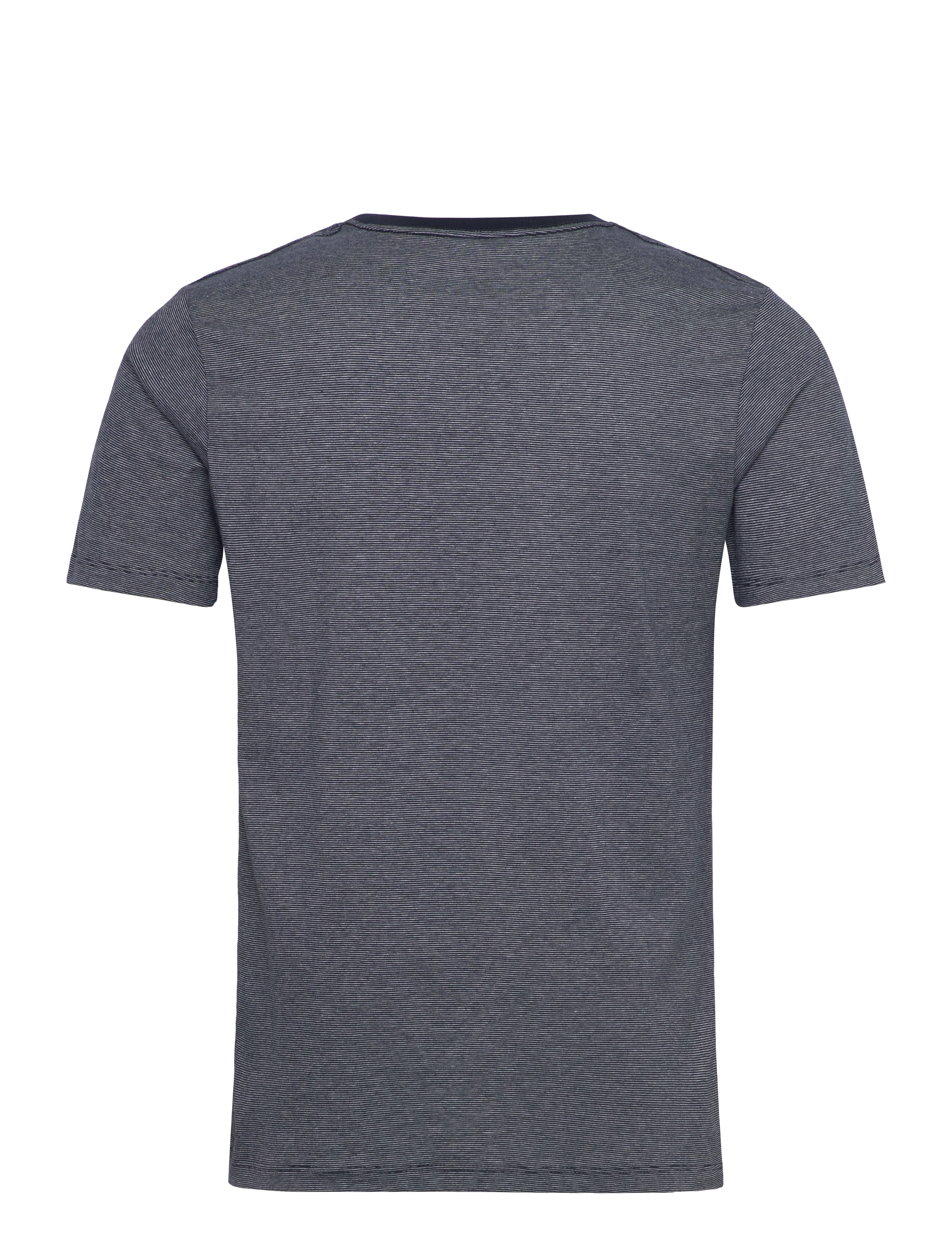 Lindbergh - Micro striped tee S/S - navy - 2
