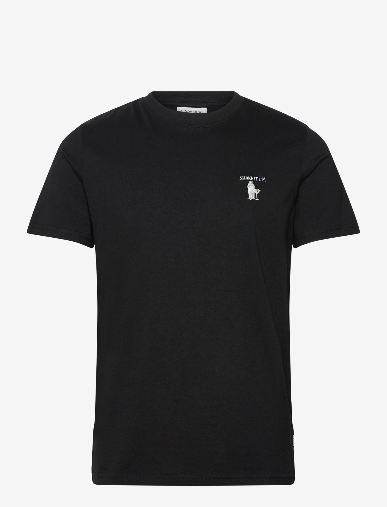 Lindbergh - Embroidery tee S/S - kurzärmelig - black ice - 0