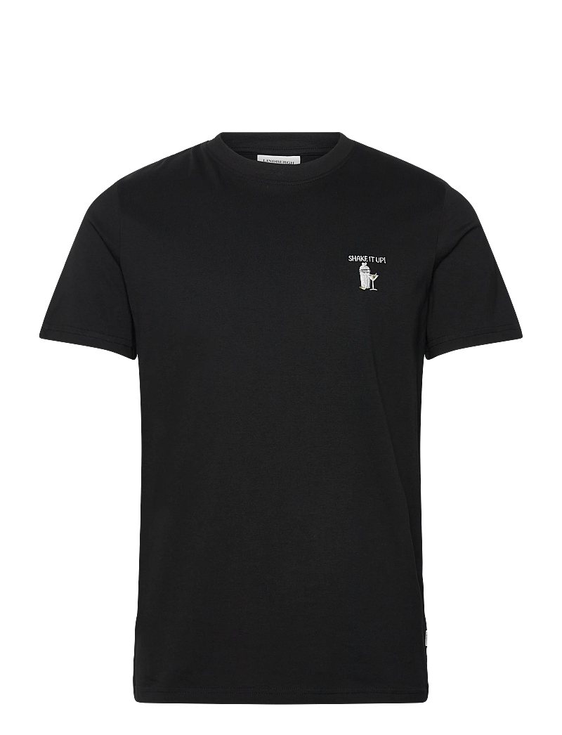 Lindbergh - Embroidery tee S/S - kurzärmelig - black ice - 0