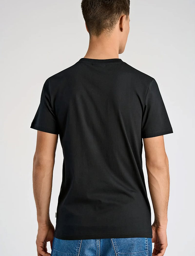 Lindbergh - Embroidery tee S/S - lühikeste varrukatega t-särgid - black iron - 4
