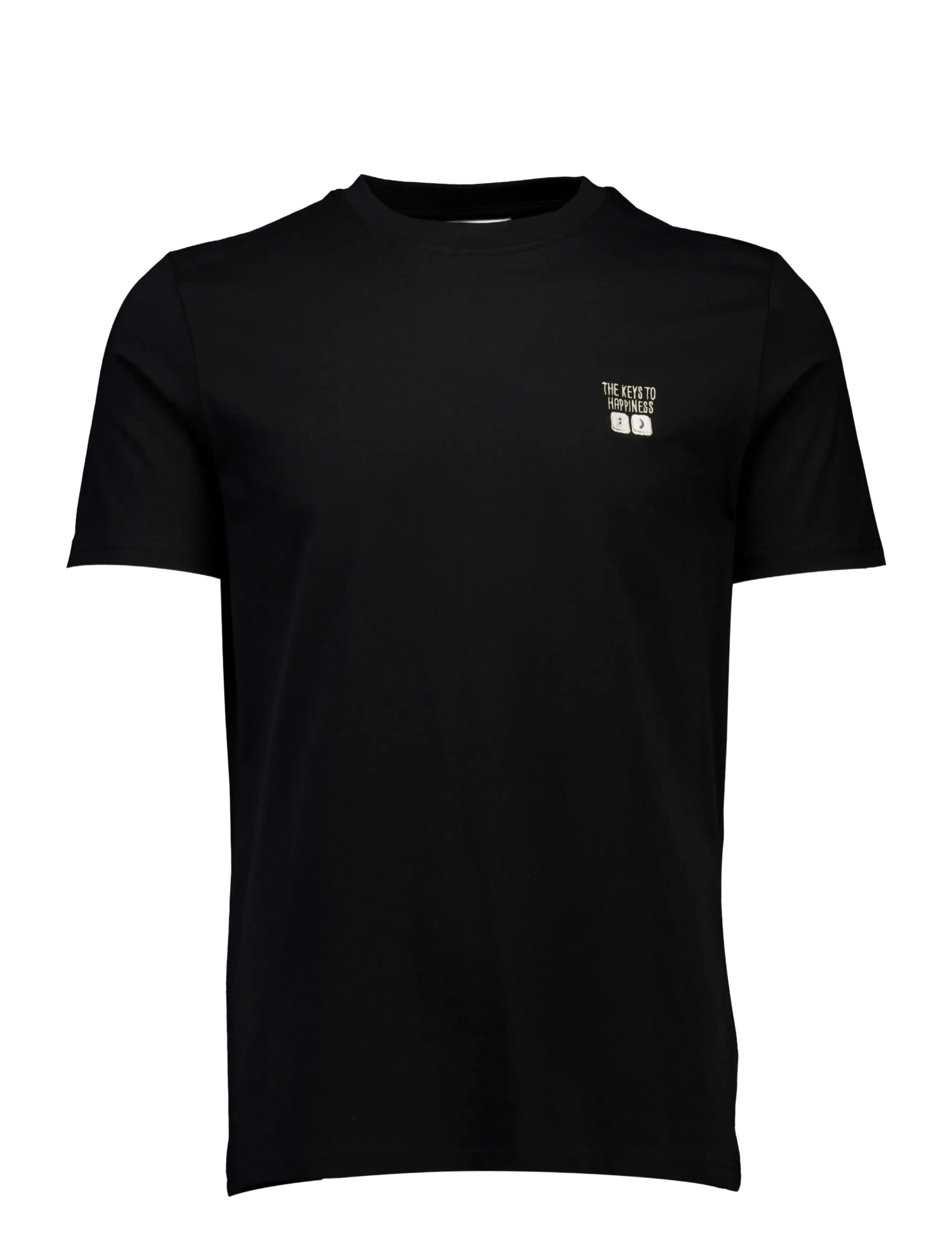Lindbergh - Embroidery tee S/S - kortärmade t-shirts - black night - 1