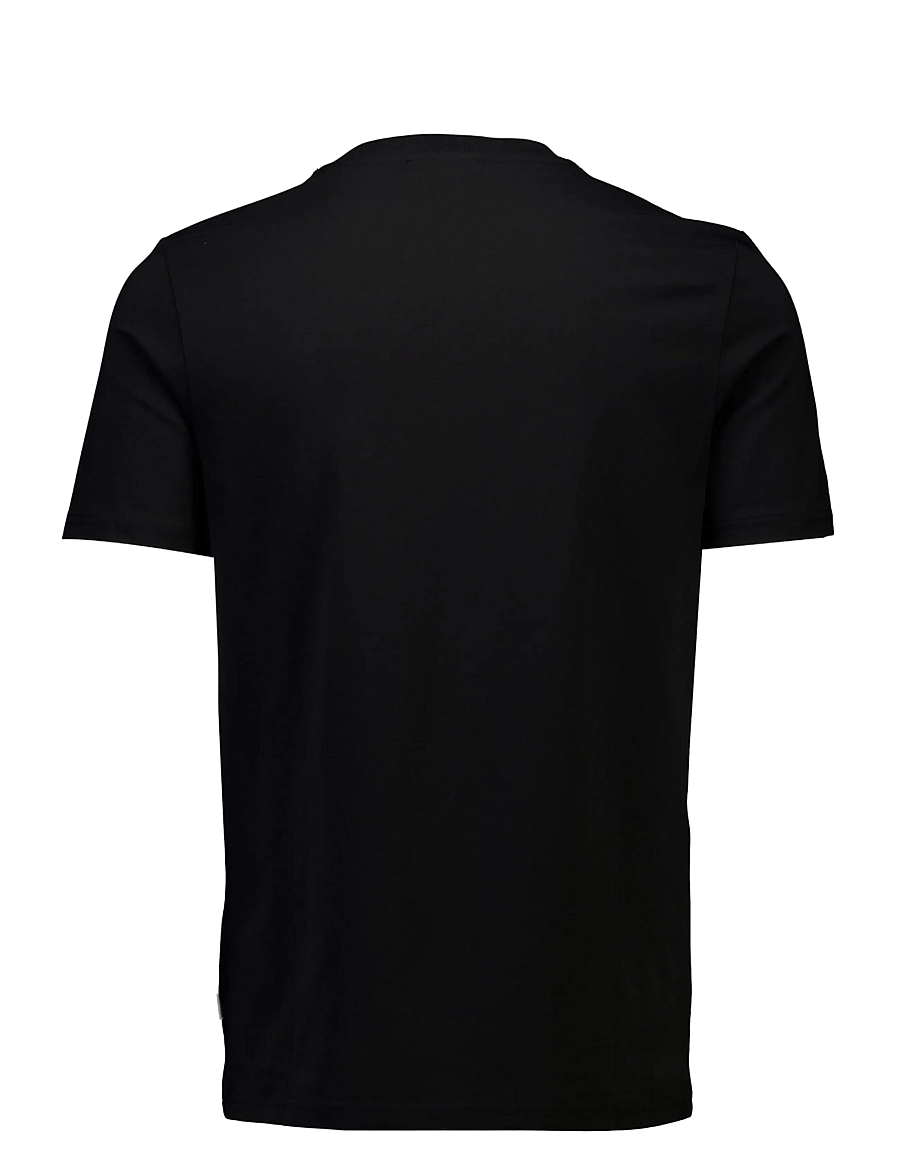 Lindbergh - Embroidery tee S/S - kortärmade t-shirts - black night - 2
