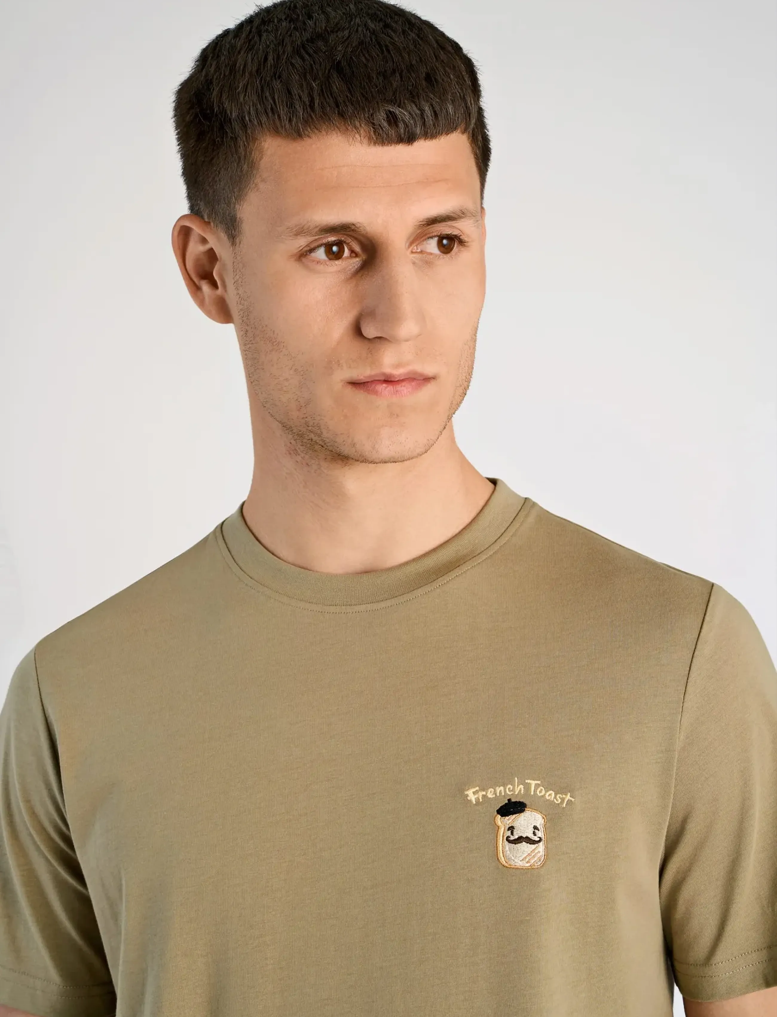 Lindbergh - Embroidery tee S/S - kurzärmelig - dusty green - 5