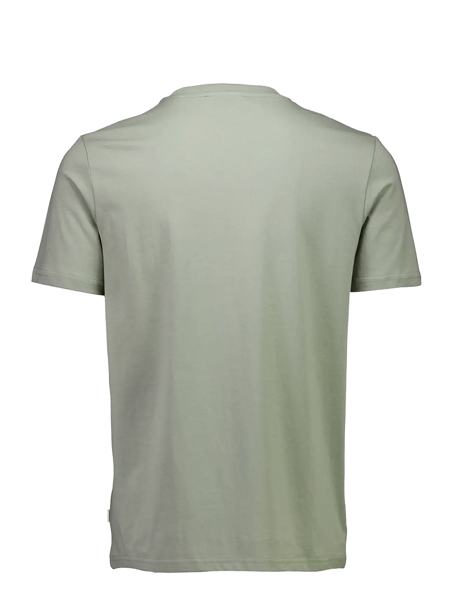 Lindbergh - Embroidery tee S/S - kortärmade t-shirts - green fog - 2
