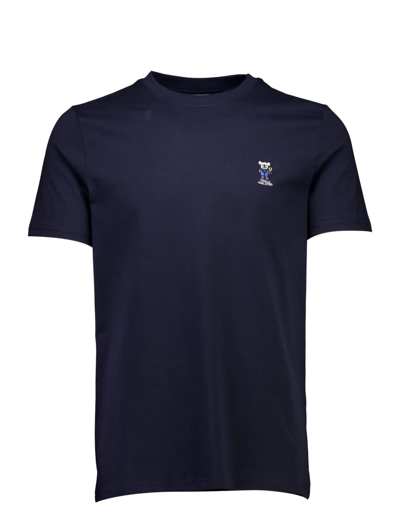 Lindbergh - Embroidery tee S/S - kortärmade t-shirts - navy coast - 1