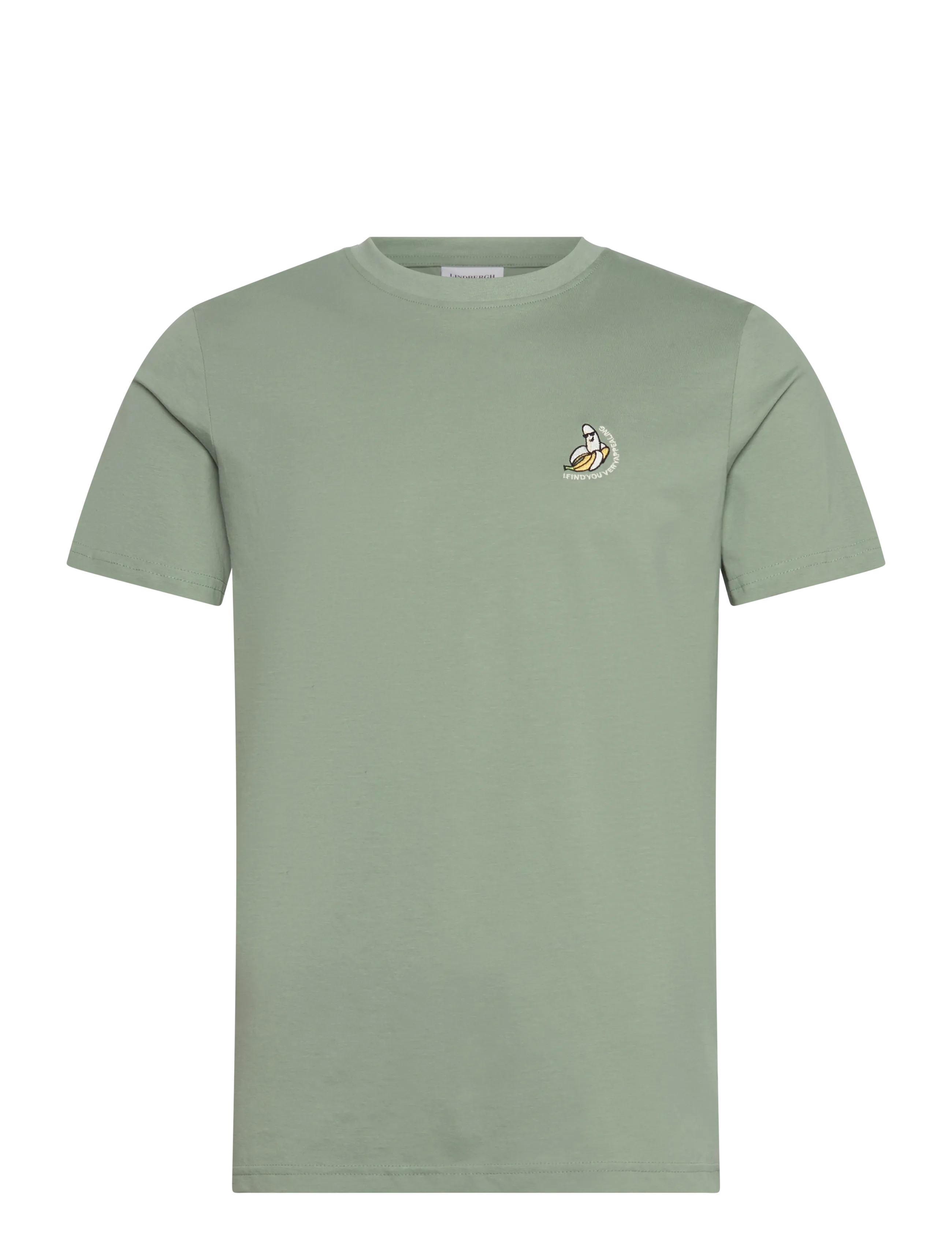 LINDBERGH Embroidery Tee S/S Grün - S - Herren