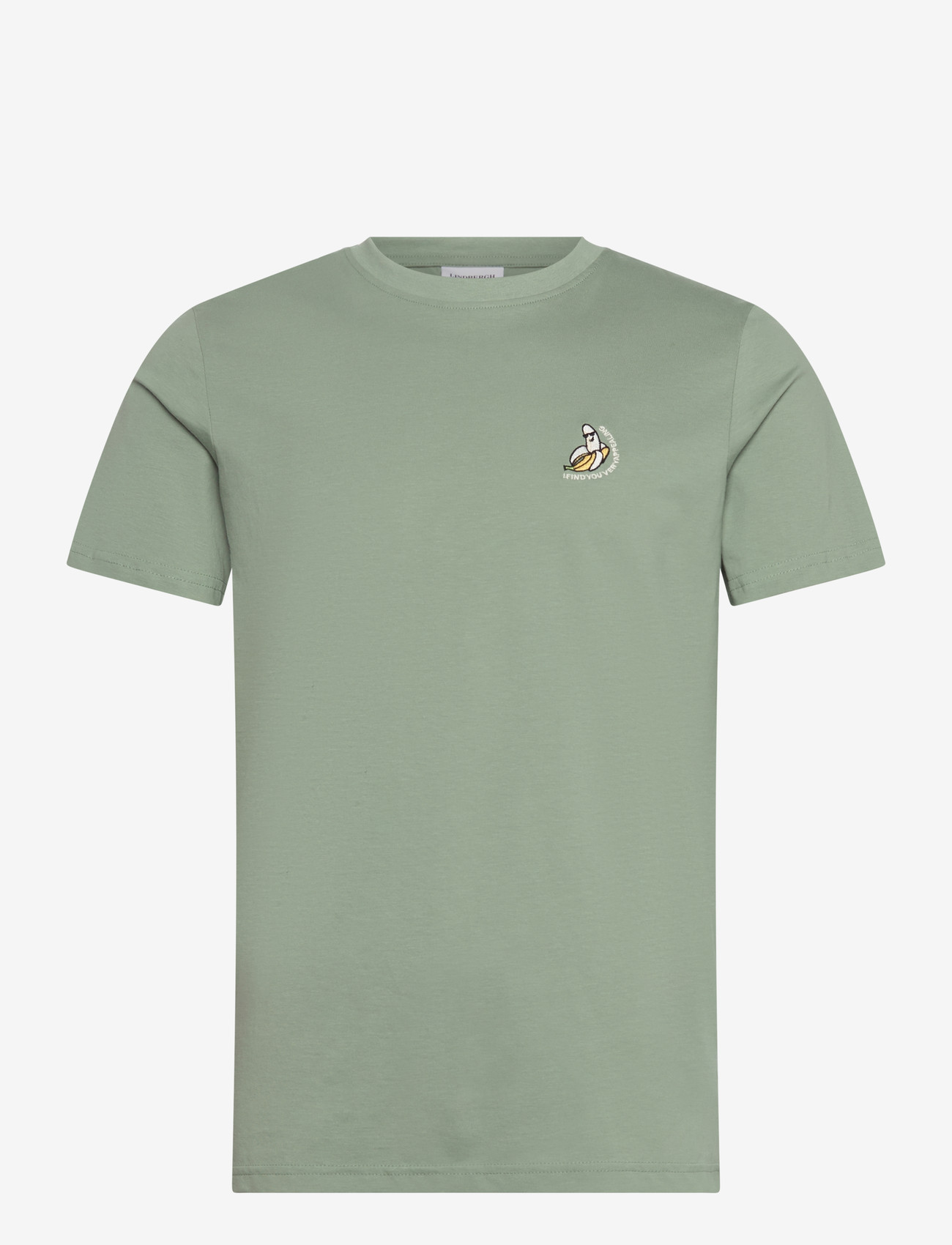 Lindbergh - Embroidery tee S/S - laveste priser - sage green - 1
