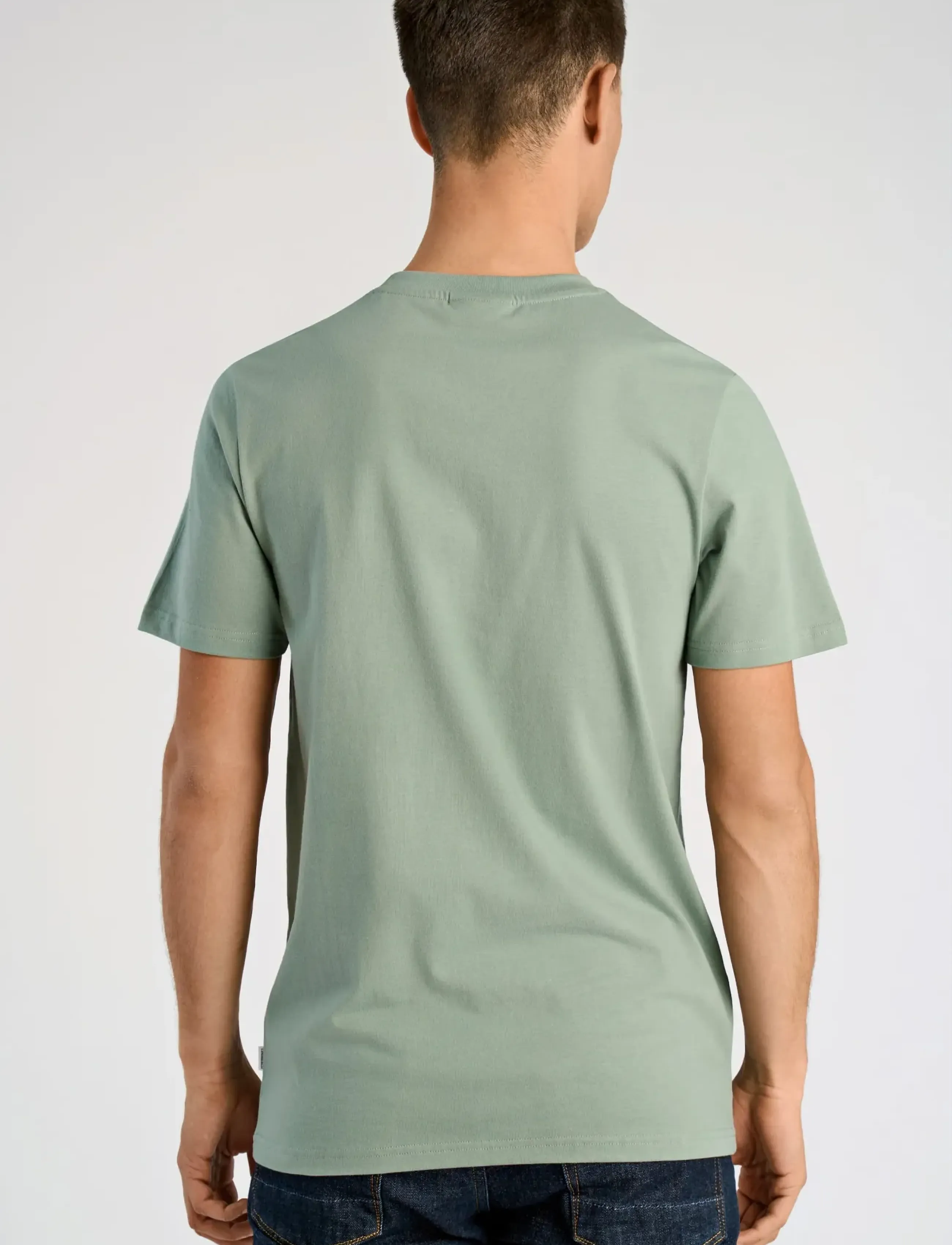 Lindbergh - Embroidery tee S/S - kurzärmelig - sage green - 4