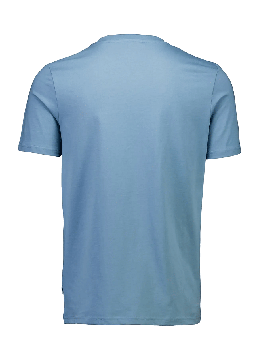 Lindbergh - Embroidery tee S/S - kortärmade t-shirts - shadow blue - 2