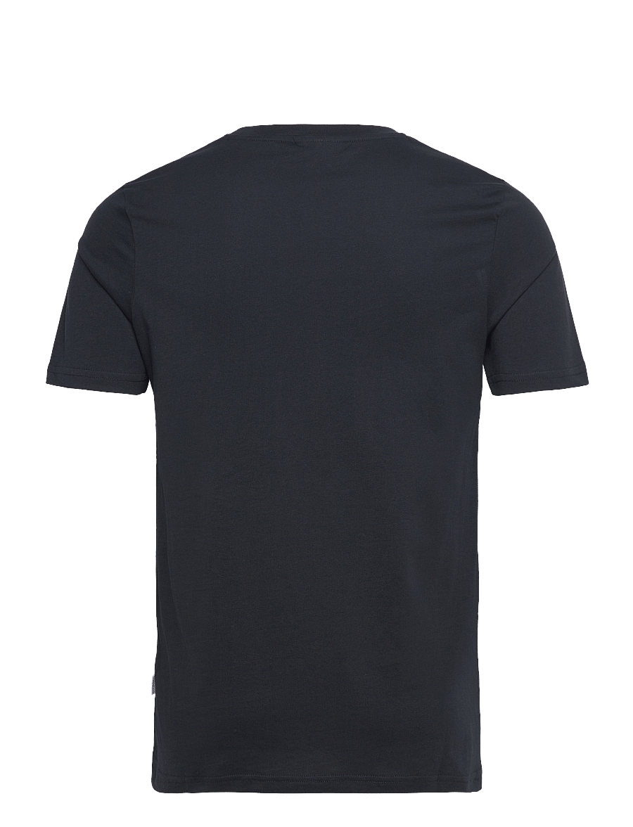 Lindbergh - Embroidery tee S/S - kortärmade t-shirts - true navy - 2