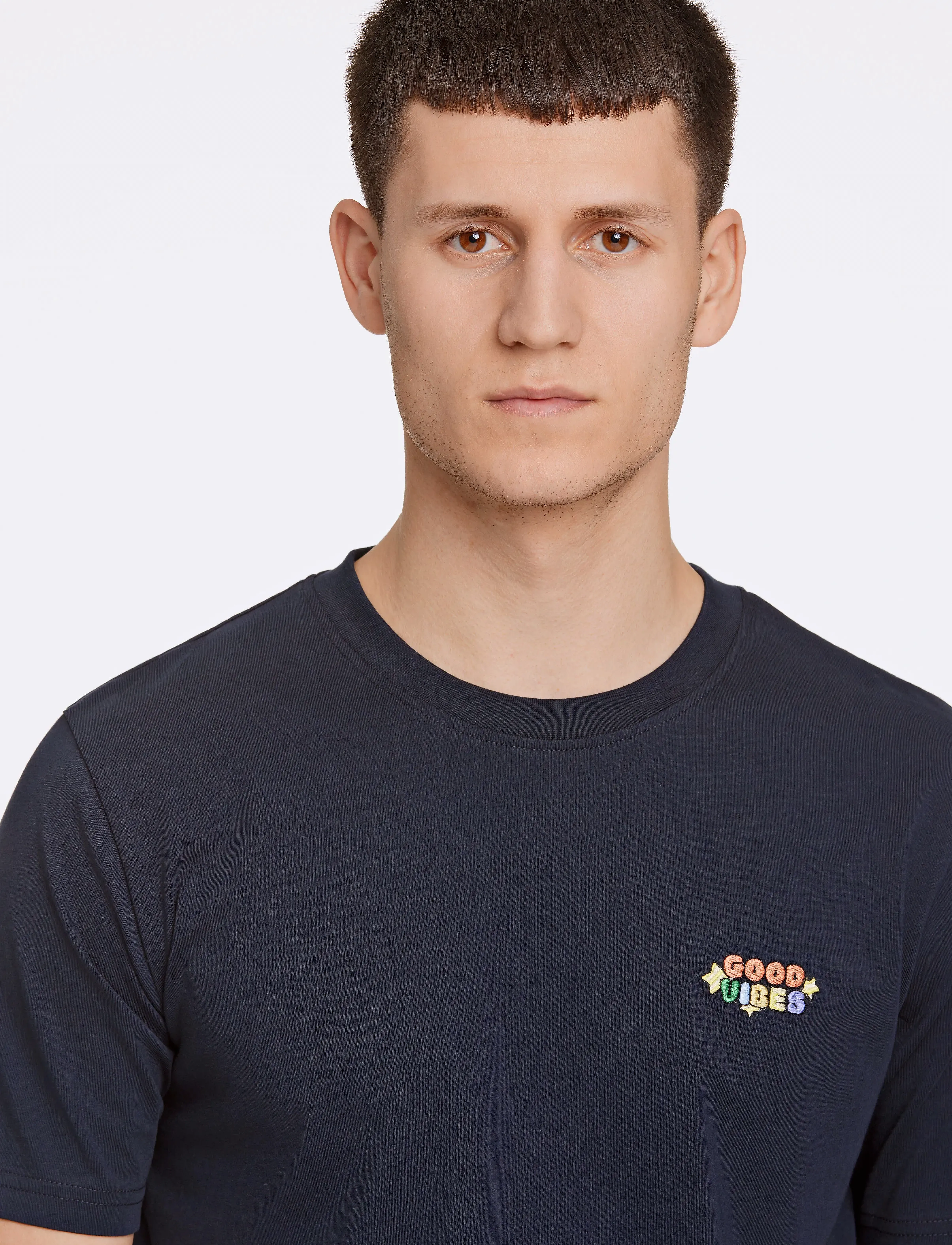 Lindbergh - Embroidery tee S/S - die niedrigsten preise - true navy - 5