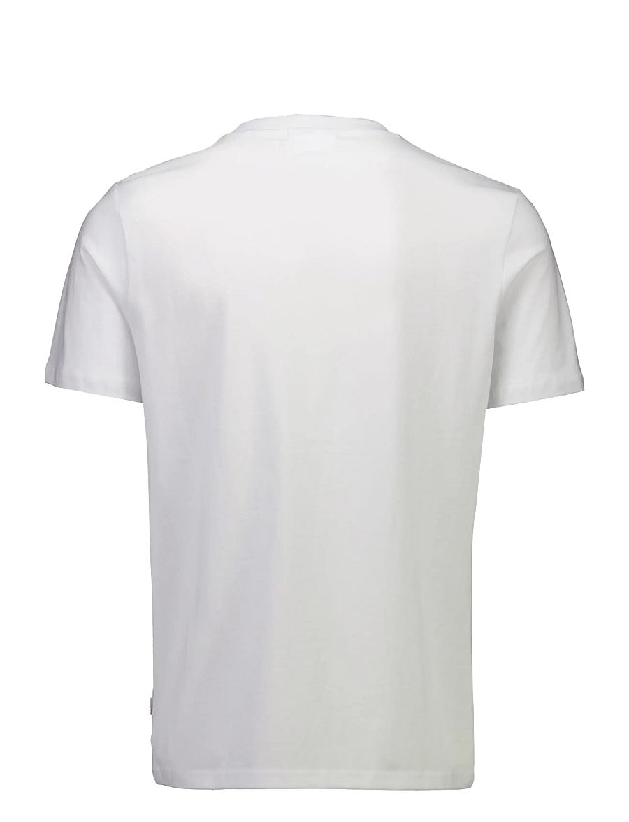 Lindbergh - Embroidery tee S/S - kortärmade t-shirts - white fog - 2