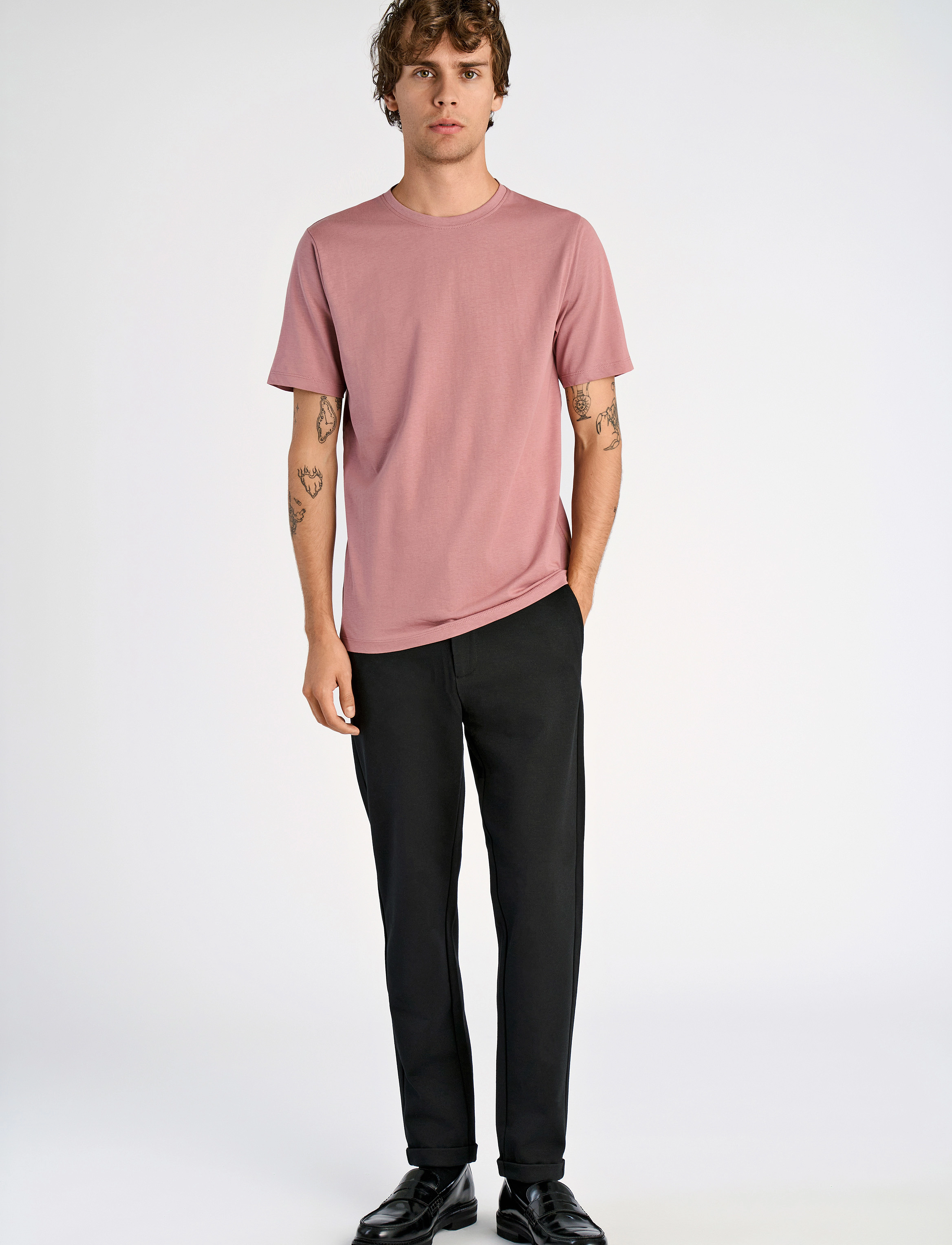 Lindbergh - Tee S/S - dk cherry - 4