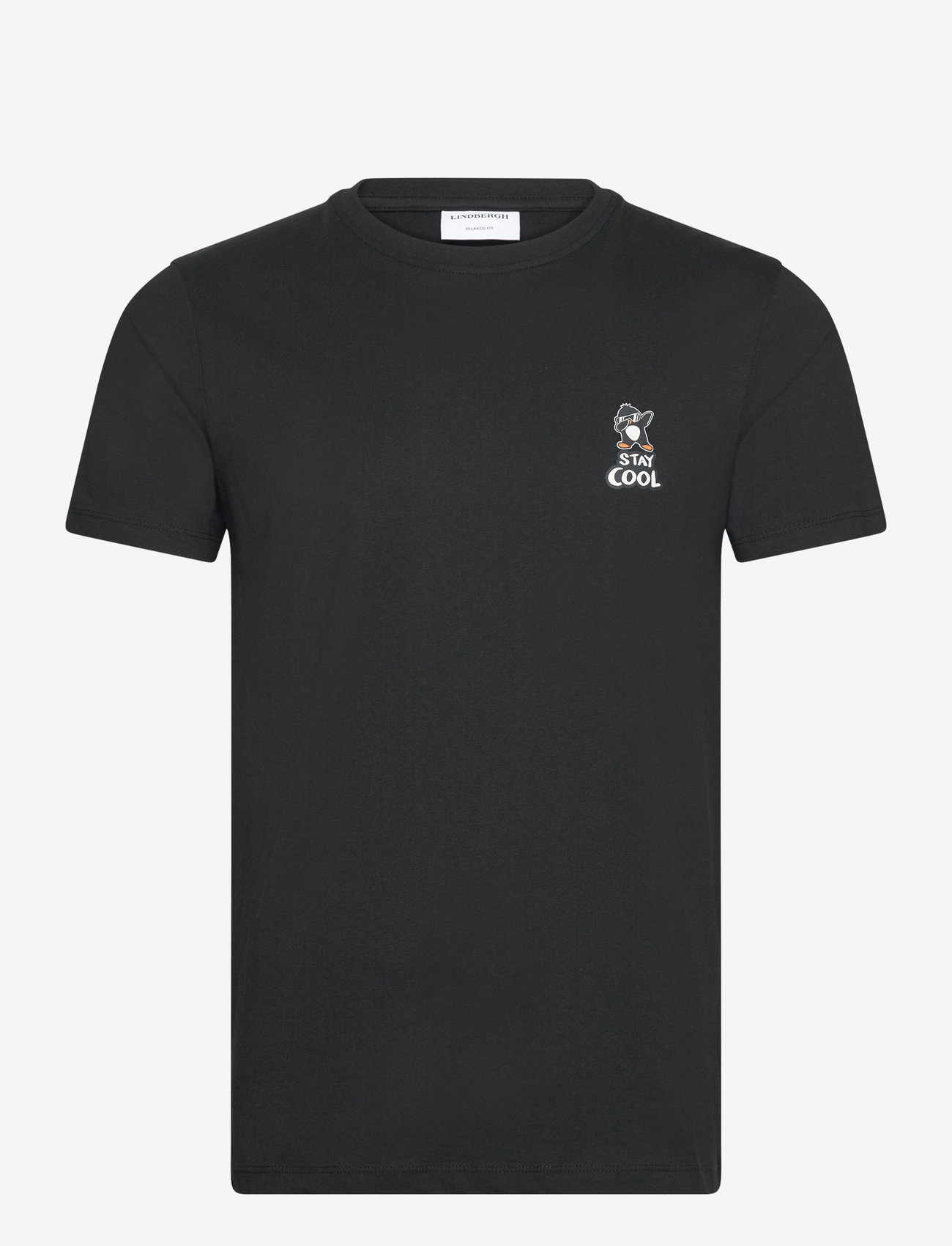 Lindbergh - Printed tee S/S - efterårstøj - black - 0