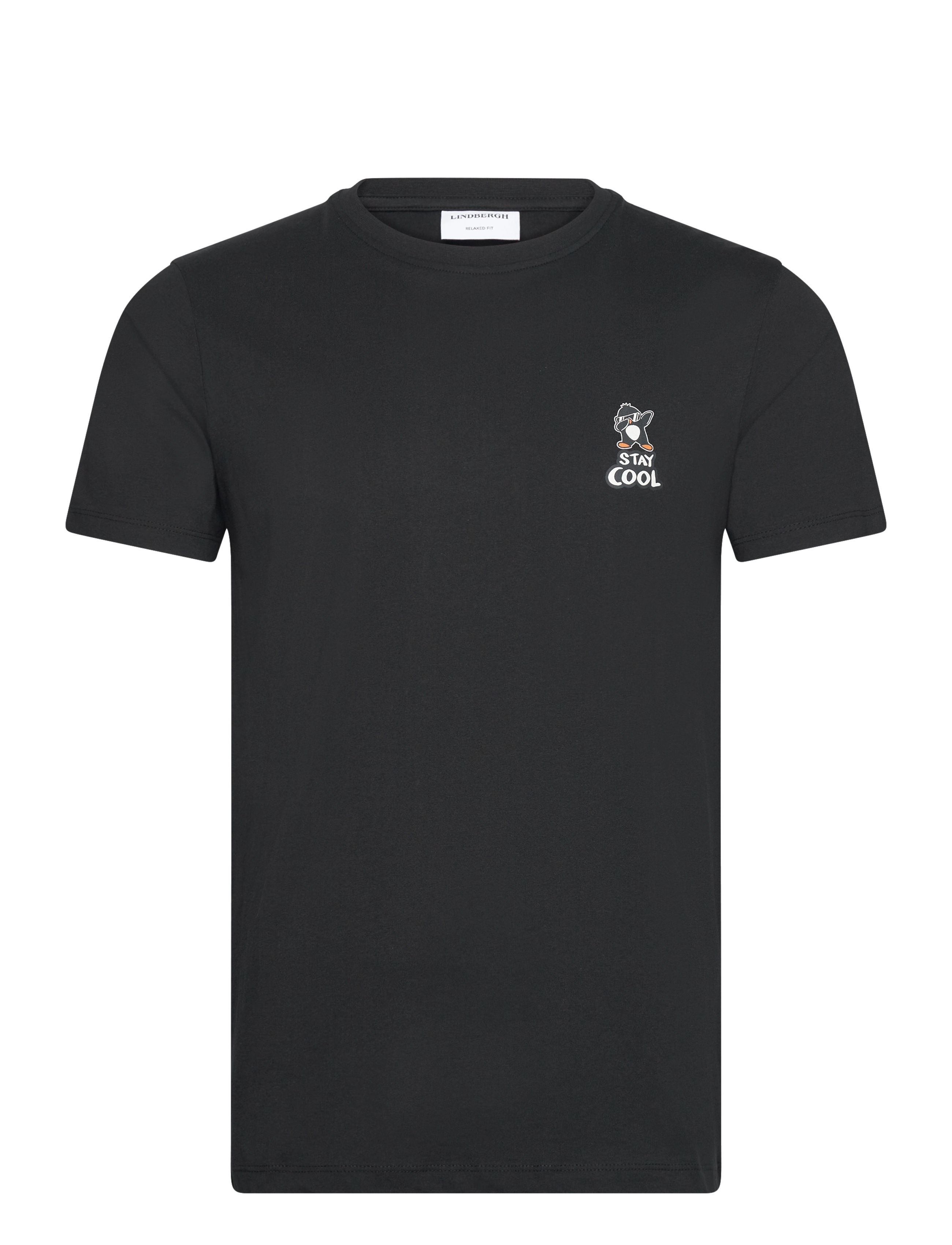 Printed tee S/S - BLACK