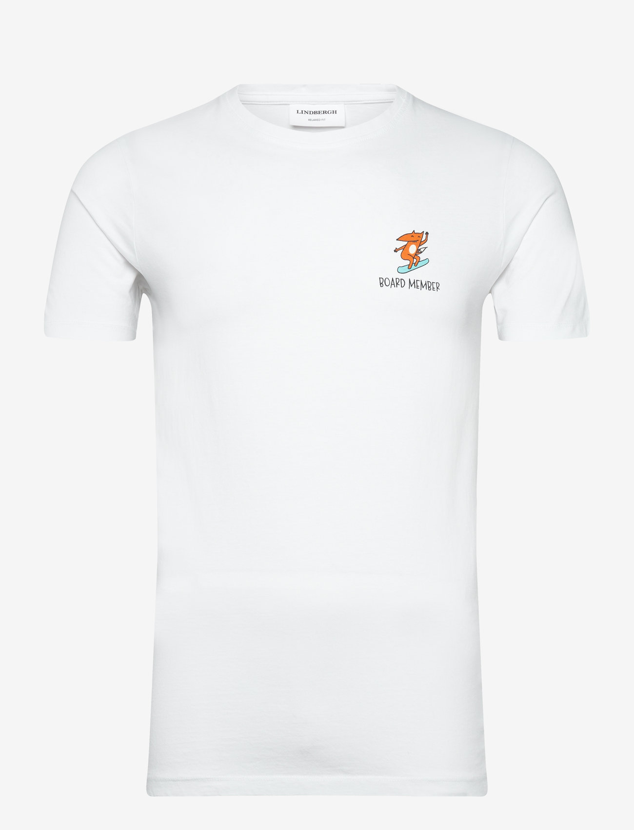 Lindbergh - Printed tee S/S - höstkläder - white - 0