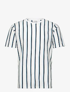 Striped piqué tee S/S, Lindbergh