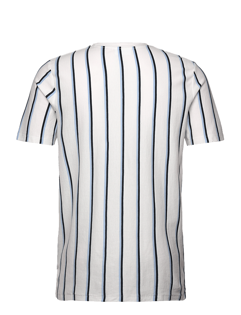 Lindbergh - Striped piqué tee S/S - kortærmede t-shirts - white wave - 2