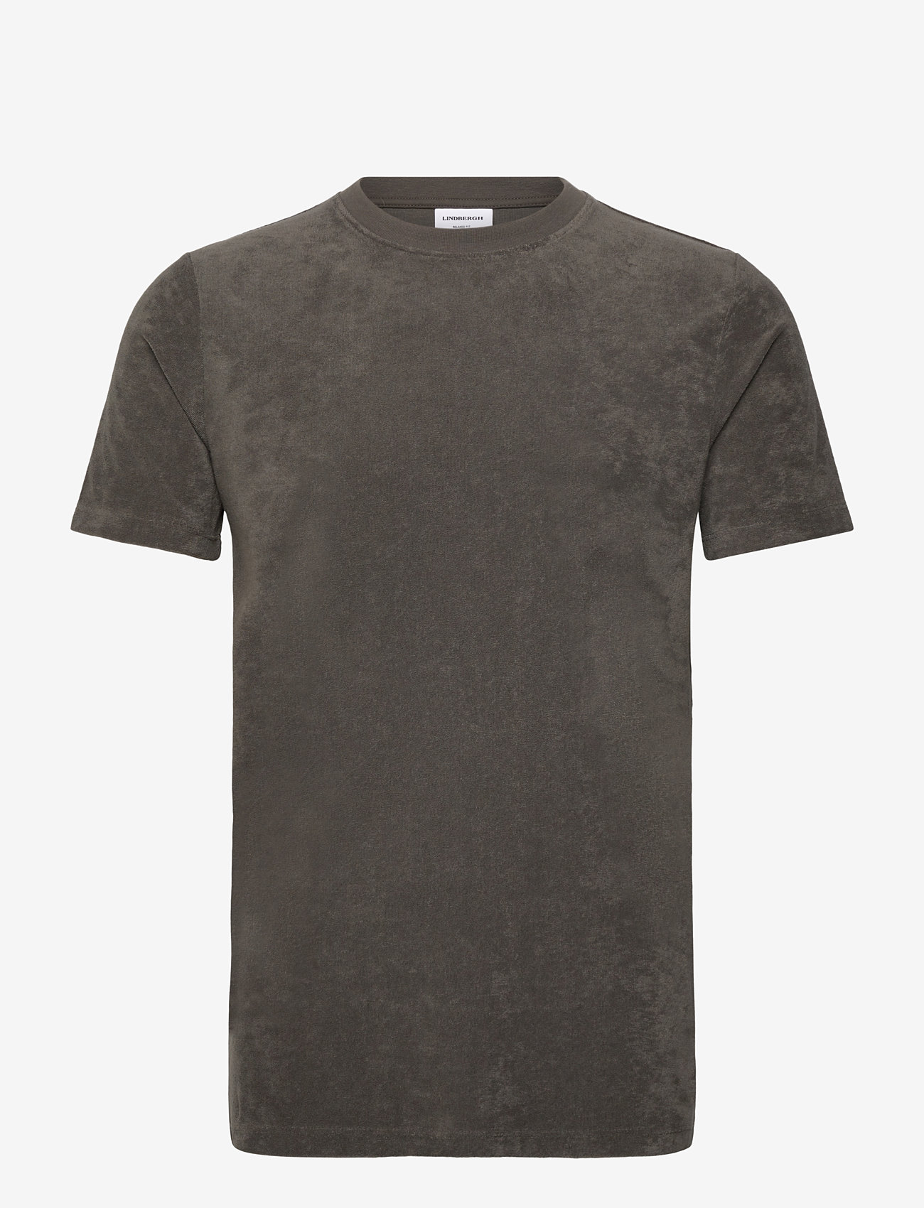 Lindbergh SS Tee Terry - Kortærmede T-shirts - LT ARMY / khaki/green