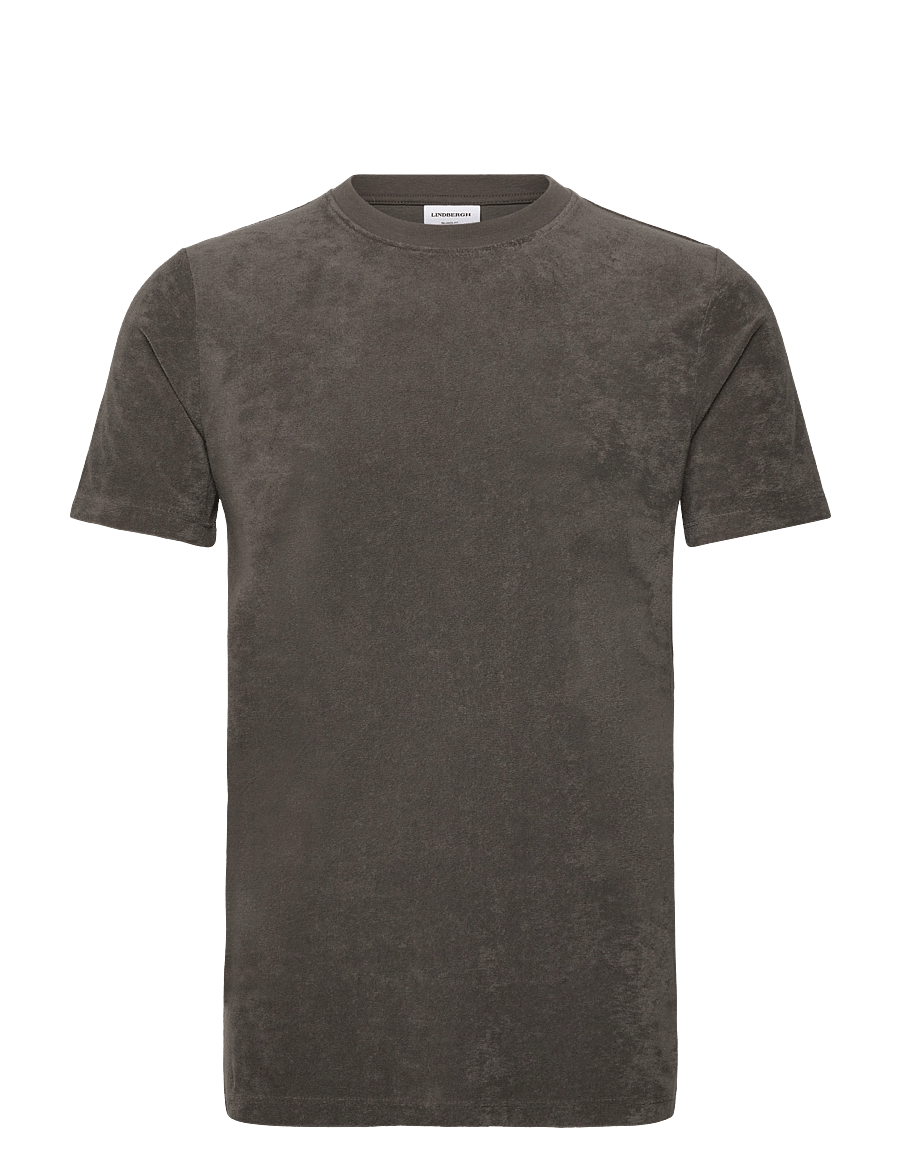 Lindbergh - SS Tee Terry - short-sleeved t-shirts - lt army - 1