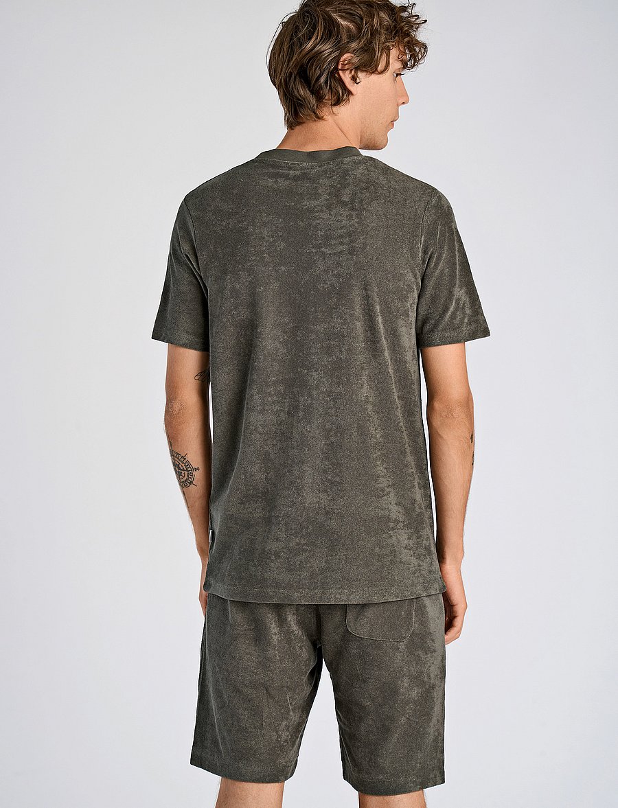 Lindbergh - SS Tee Terry - lühikeste varrukatega t-särgid - lt army - 3
