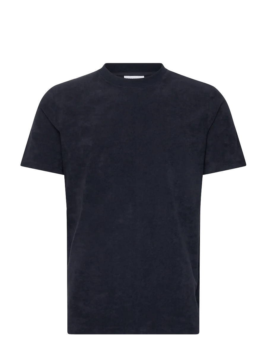Lindbergh - SS Tee Terry - kortärmade t-shirts - navy - 0