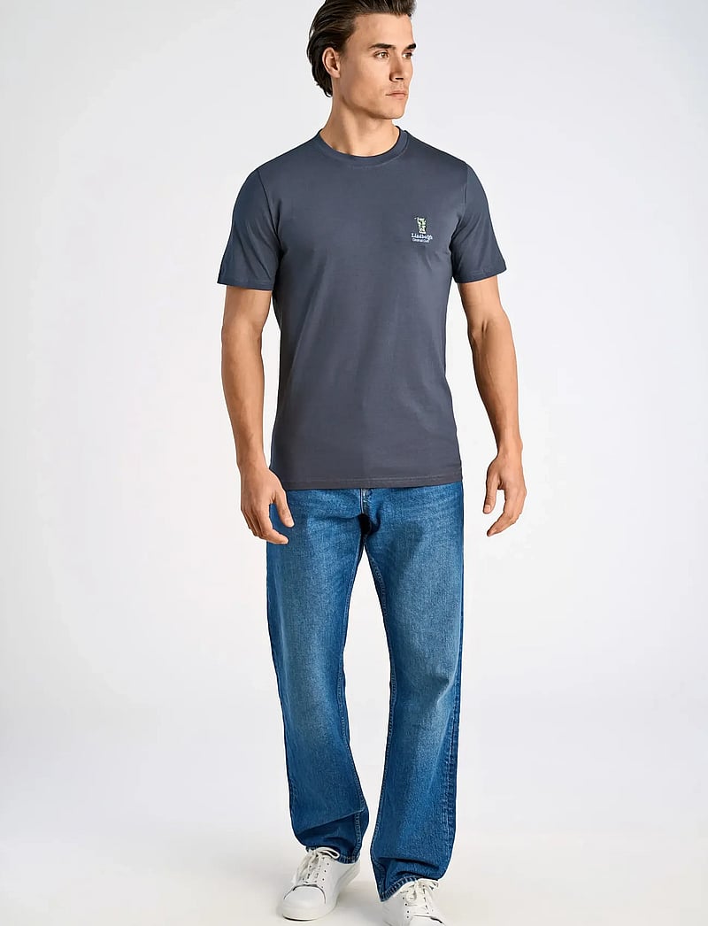 Lindbergh - Cocktail club tee S/S - lühikeste varrukatega t-särgid - blue - 0