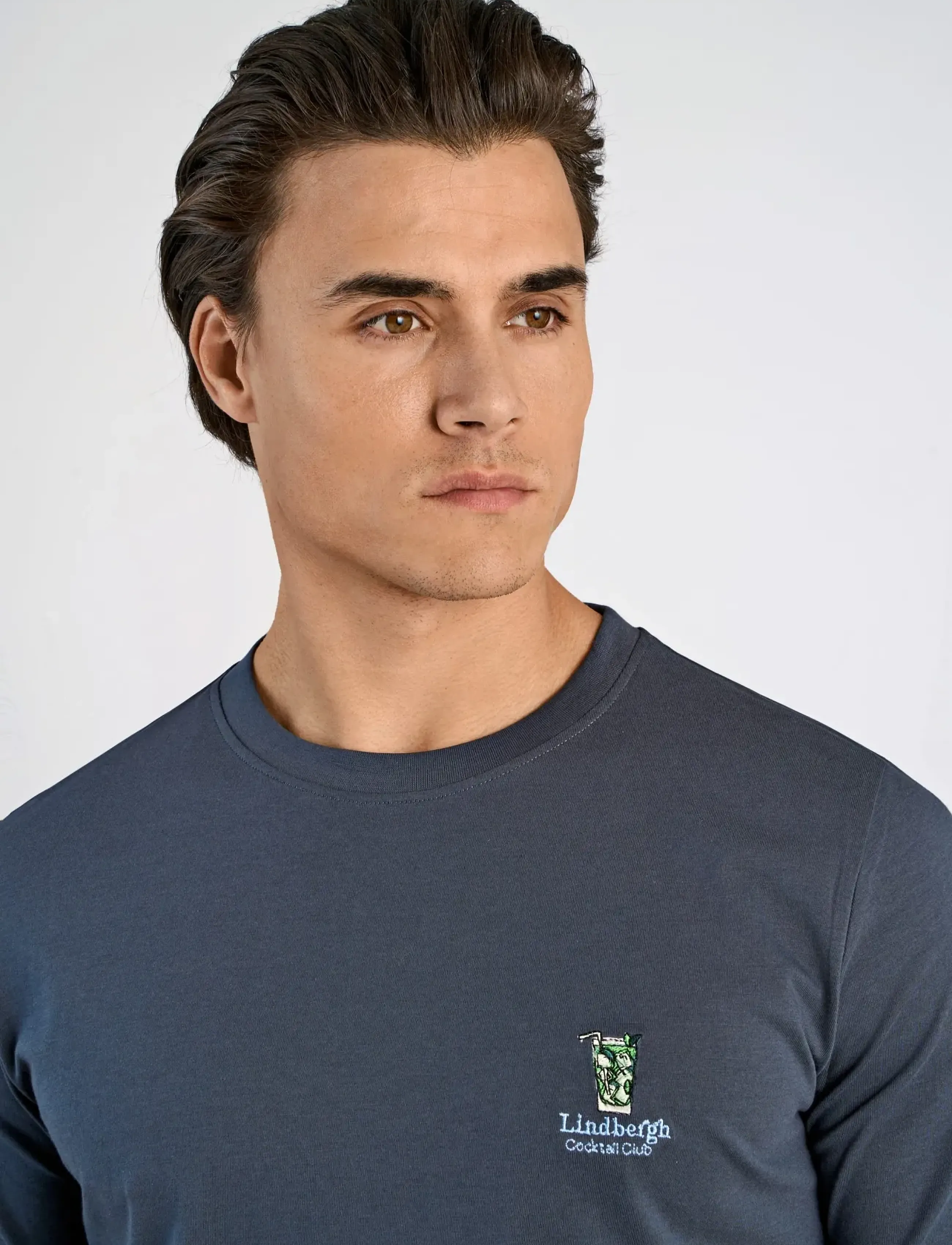 Lindbergh - Cocktail club tee S/S - kurzärmelig - blue - 5