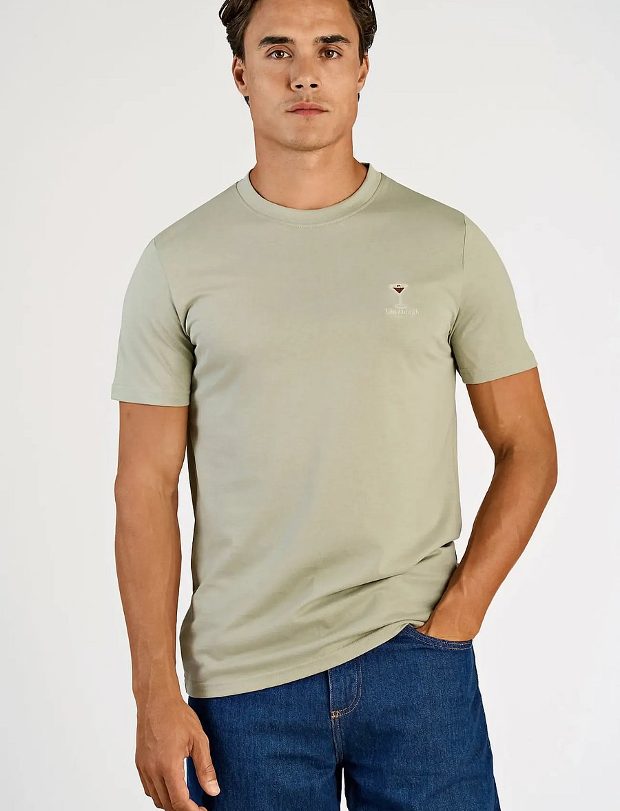 Lindbergh - Cocktail club tee S/S - kurzärmelig - dusty olive - 3