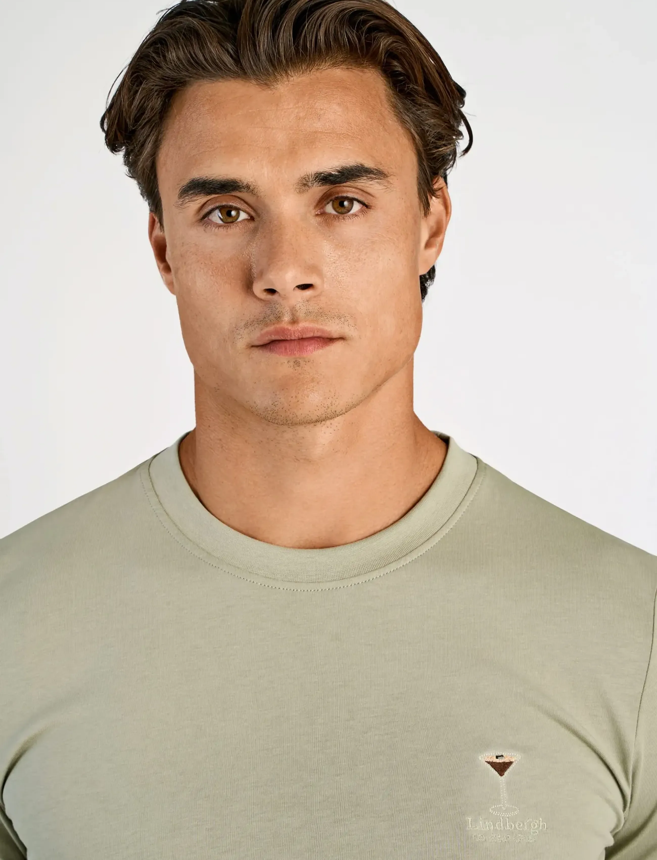 Lindbergh - Cocktail club tee S/S - kurzärmelig - dusty olive - 5