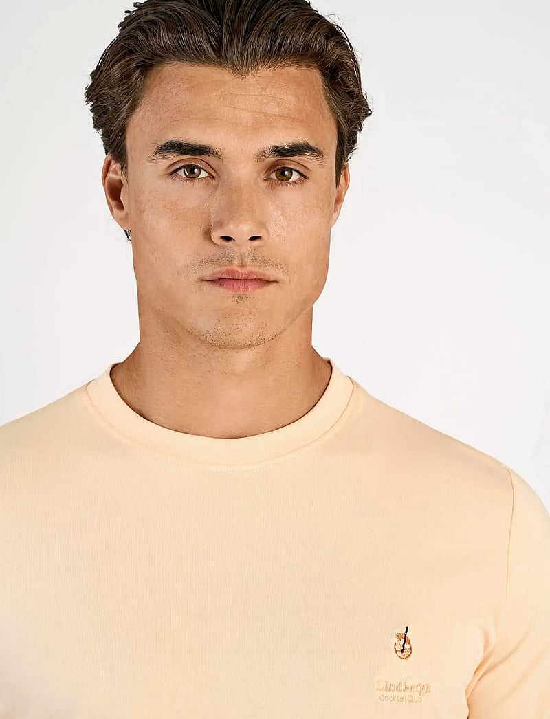 Lindbergh - Cocktail club tee S/S - lühikeste varrukatega t-särgid - soft coral - 5
