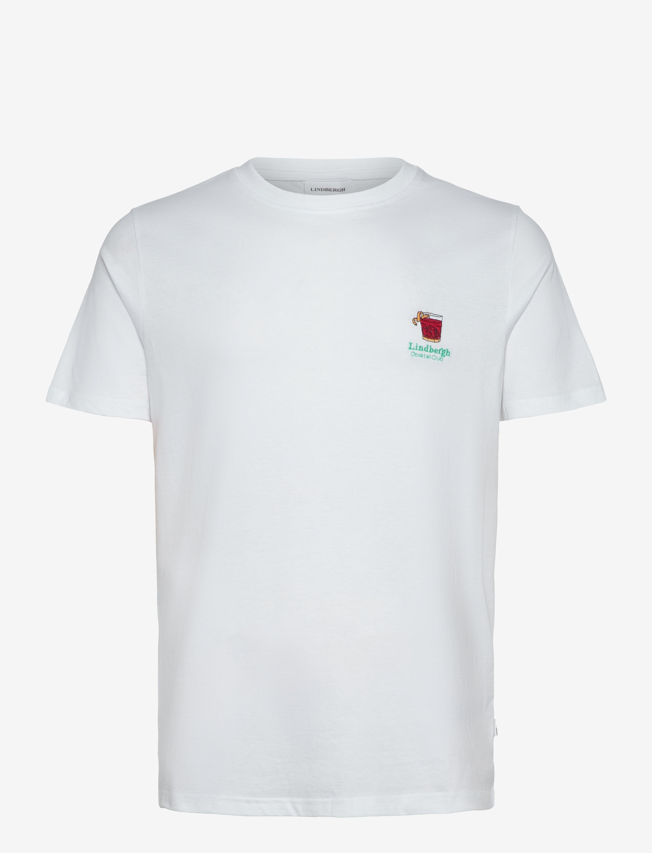 Lindbergh - Cocktail club tee S/S - kortærmede t-shirts - white - 1