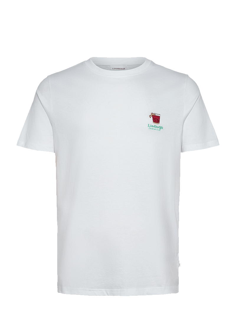 Lindbergh - Cocktail club tee S/S - kurzärmelig - white - 1