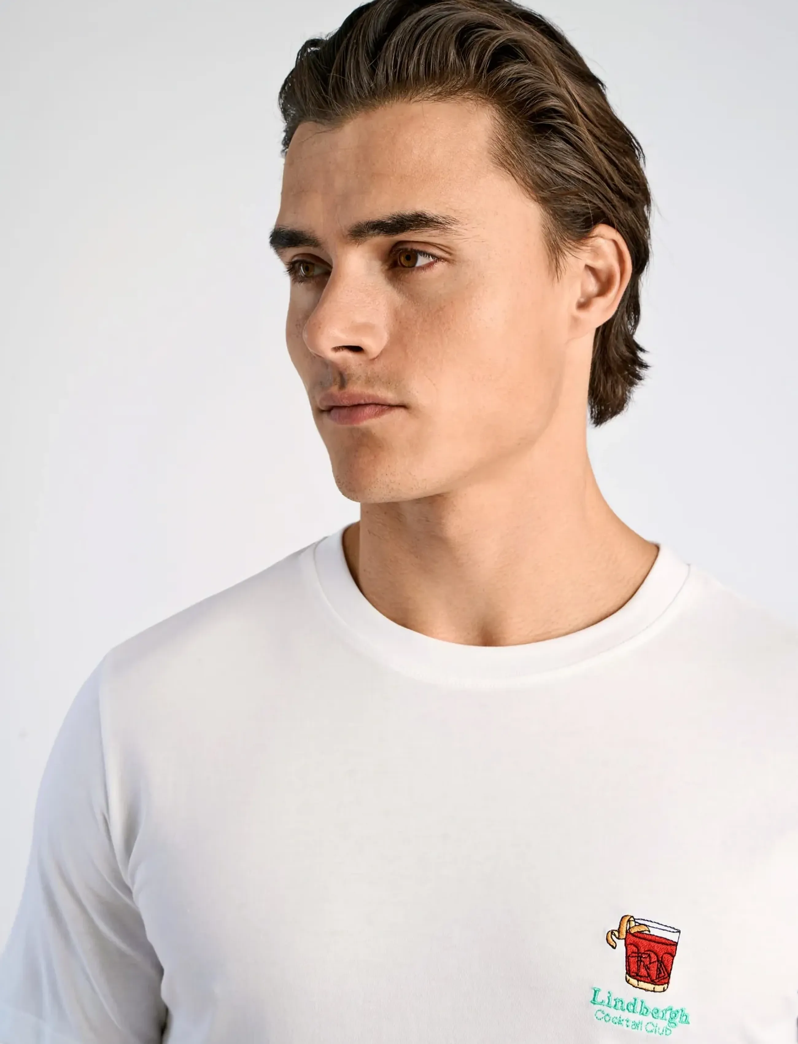 Lindbergh - Cocktail club tee S/S - lühikeste varrukatega t-särgid - white - 5
