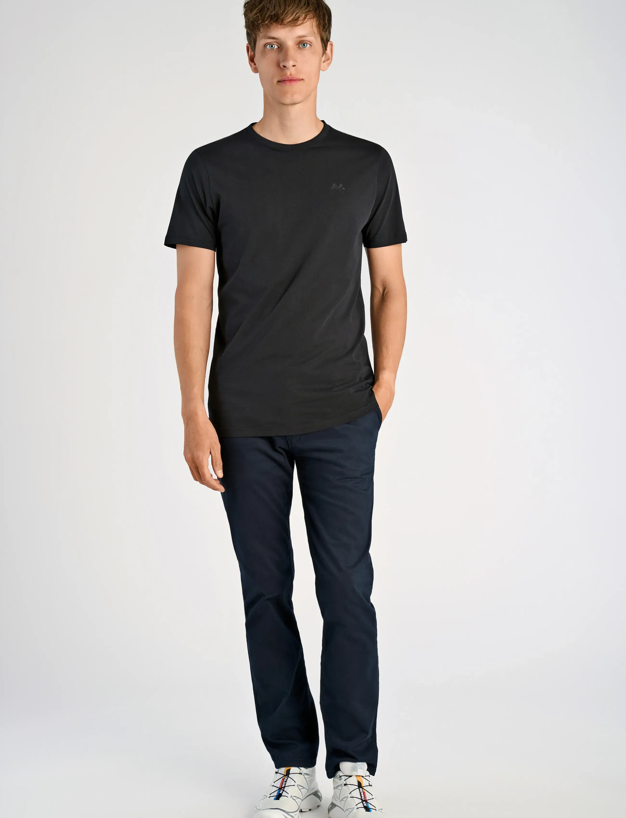 Lindbergh - 3-pack tee with flag print S/S - syntymäpäivälahjat - black - 3
