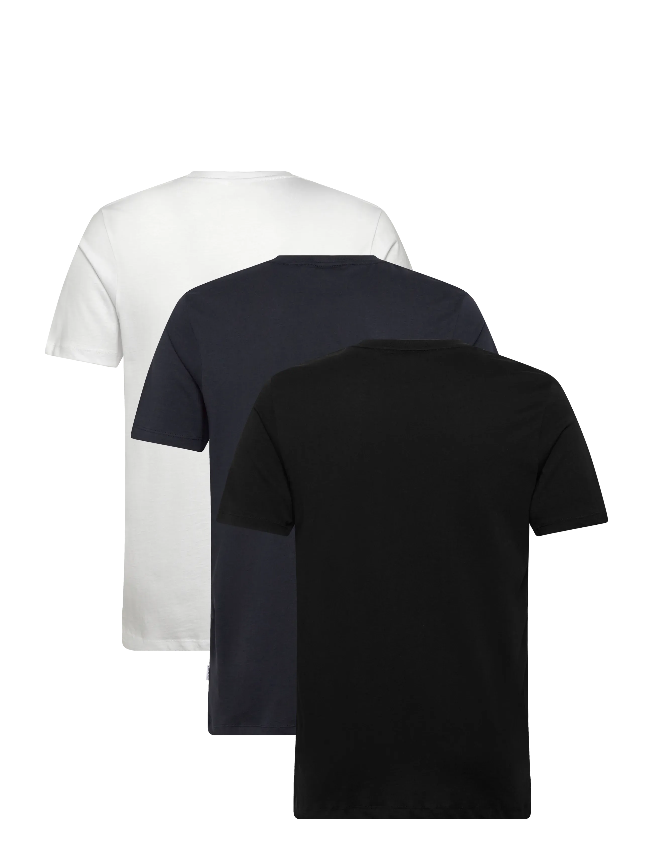 Lindbergh - 3-pack tee with flag print S/S - laveste priser - bl-wh-na - 5