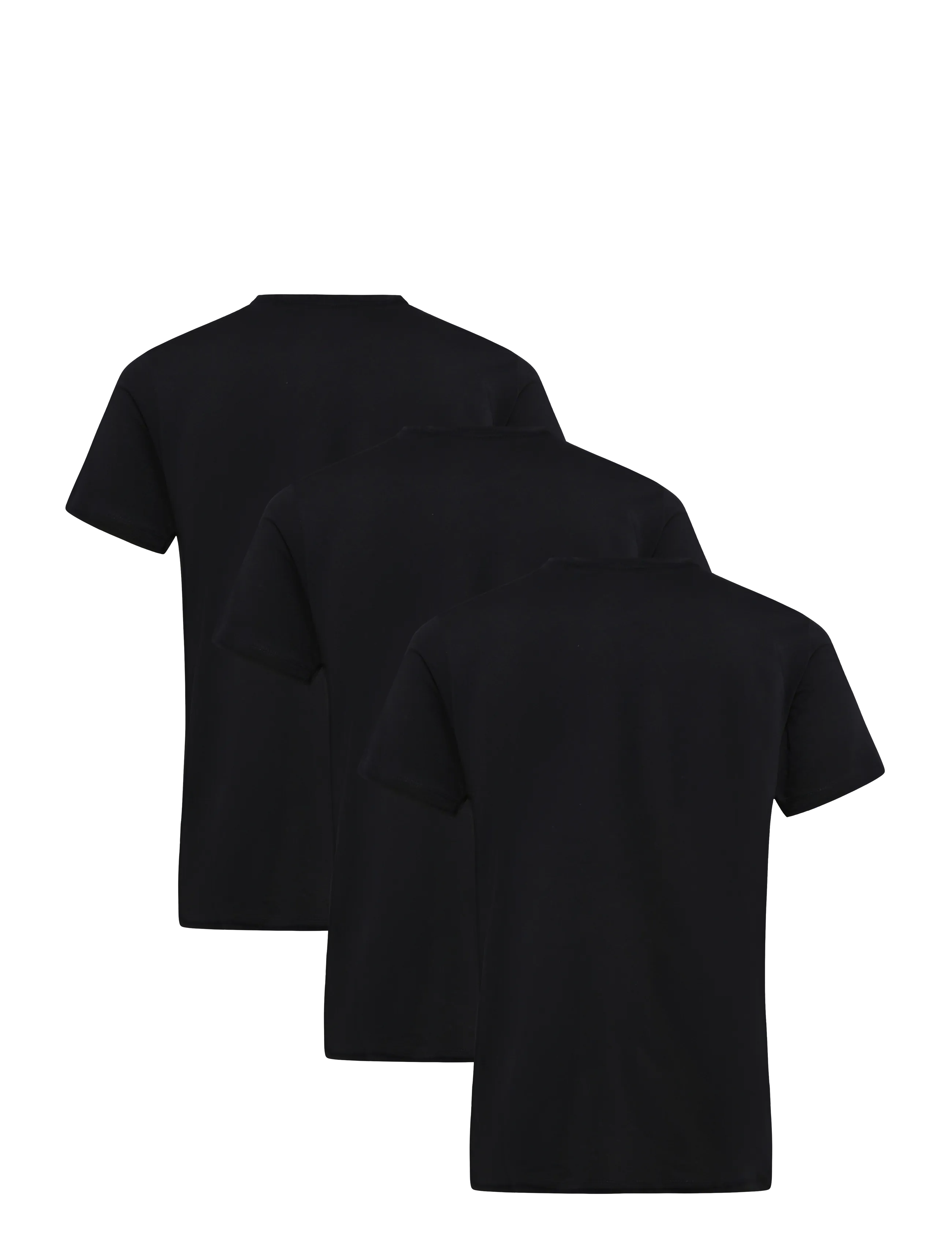 Lindbergh - 3-pack tee with flag print S/S - t-särkide multipakk - black - 2