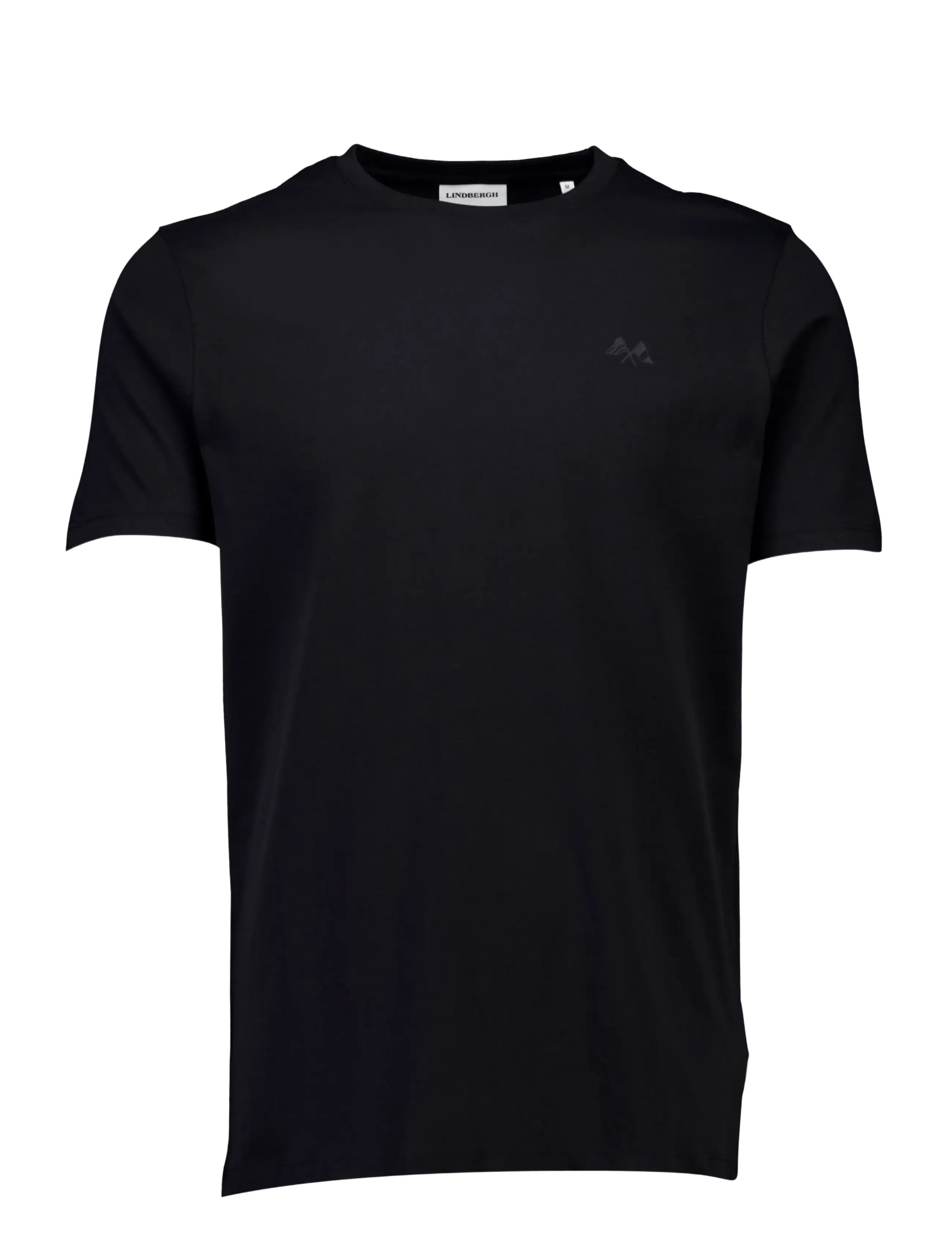Lindbergh - 3-pack tee with flag print S/S - t-shirts im multipack - black - 2