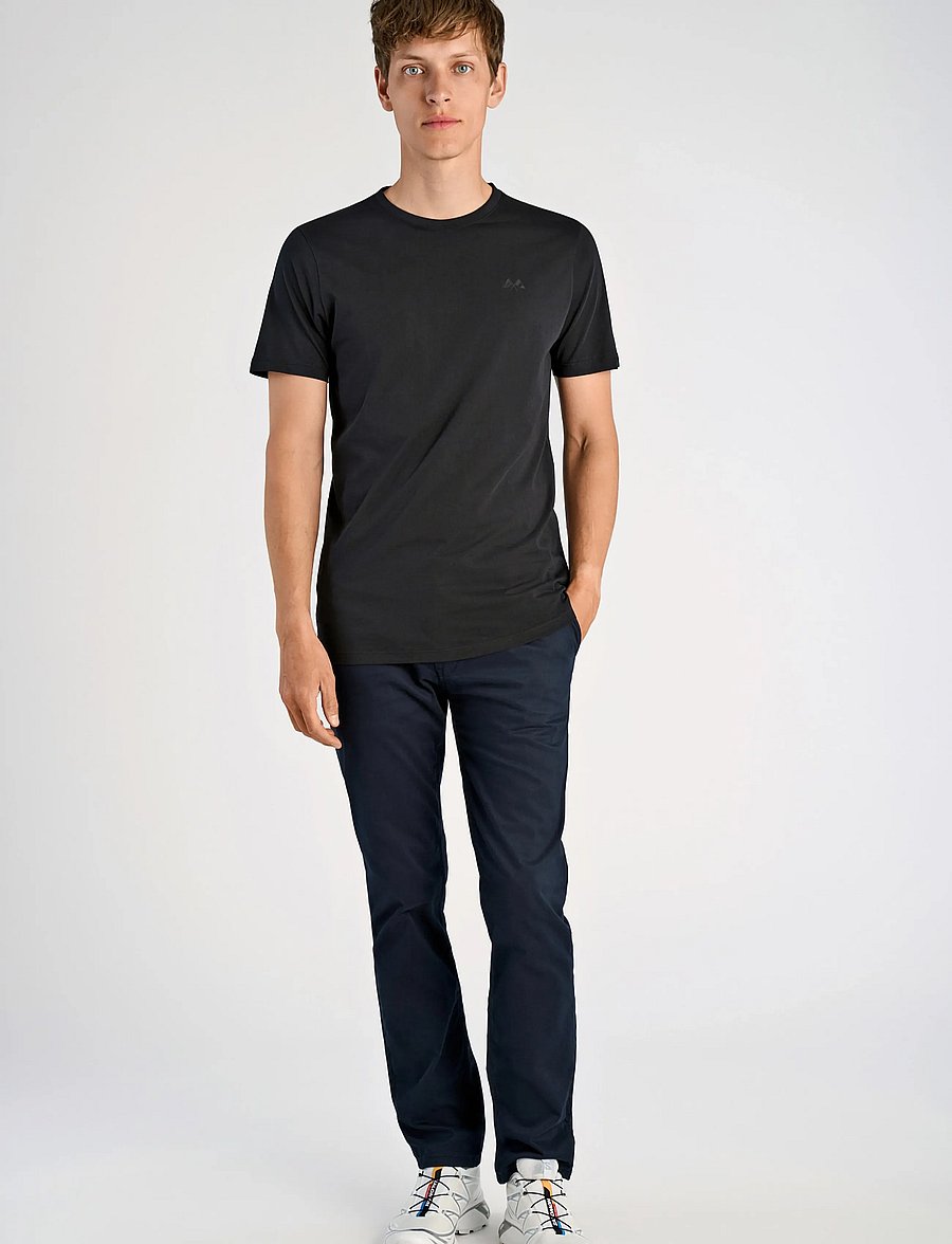 Lindbergh - 3-pack tee with flag print S/S - t-shirts im multipack - black - 0