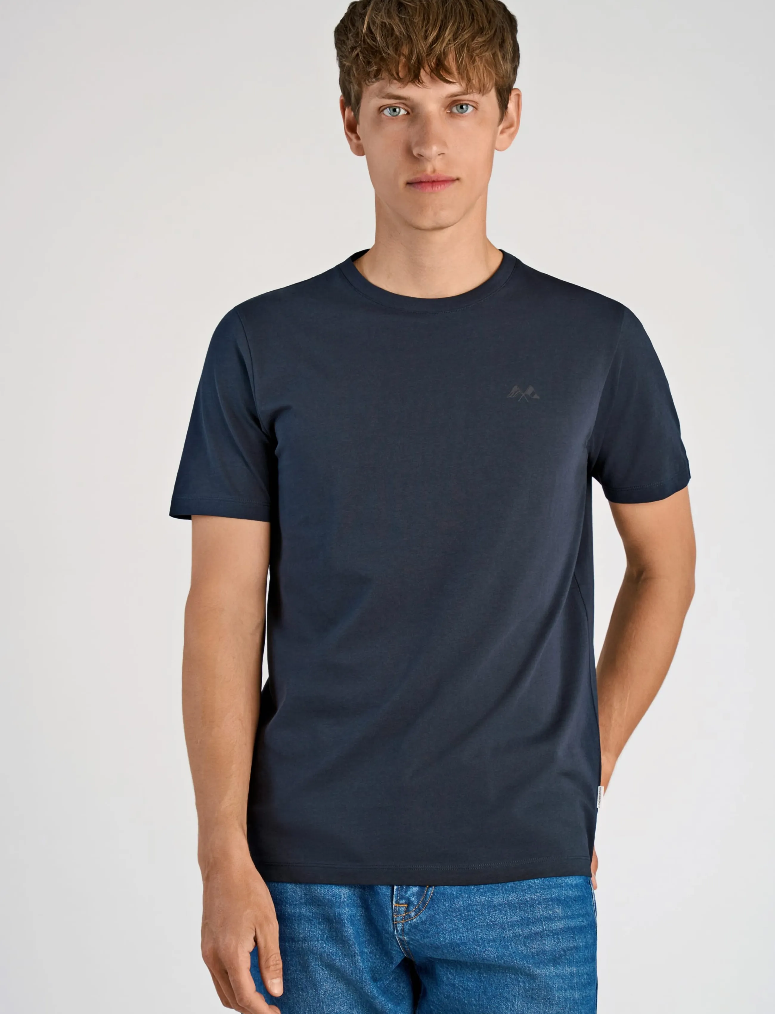 Lindbergh - 3-pack tee with flag print S/S - t-shirts im multipack - bl-wh-na - 5