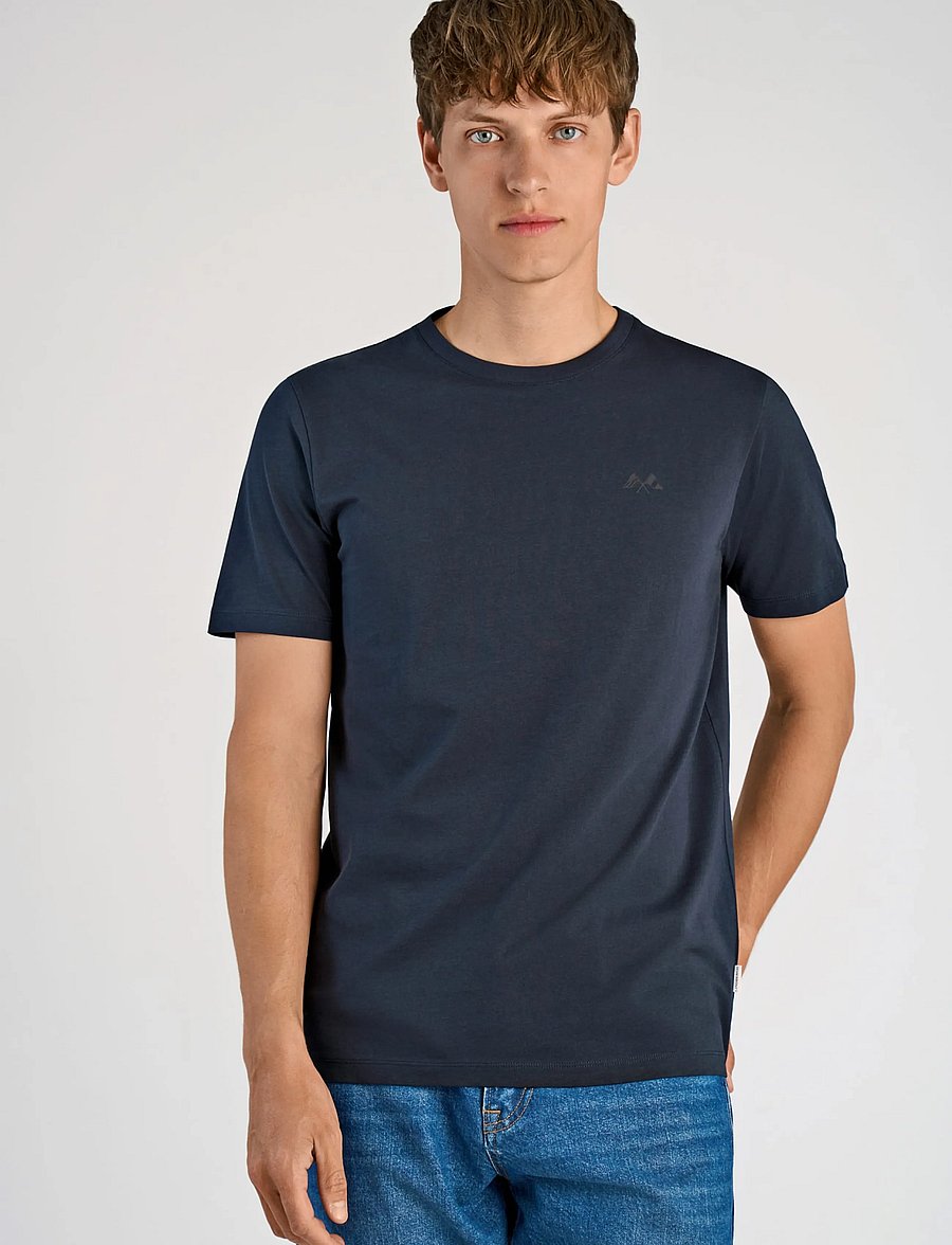 Lindbergh - 3-pack tee with flag print S/S - t-shirts im multipack - bl-wh-na - 5